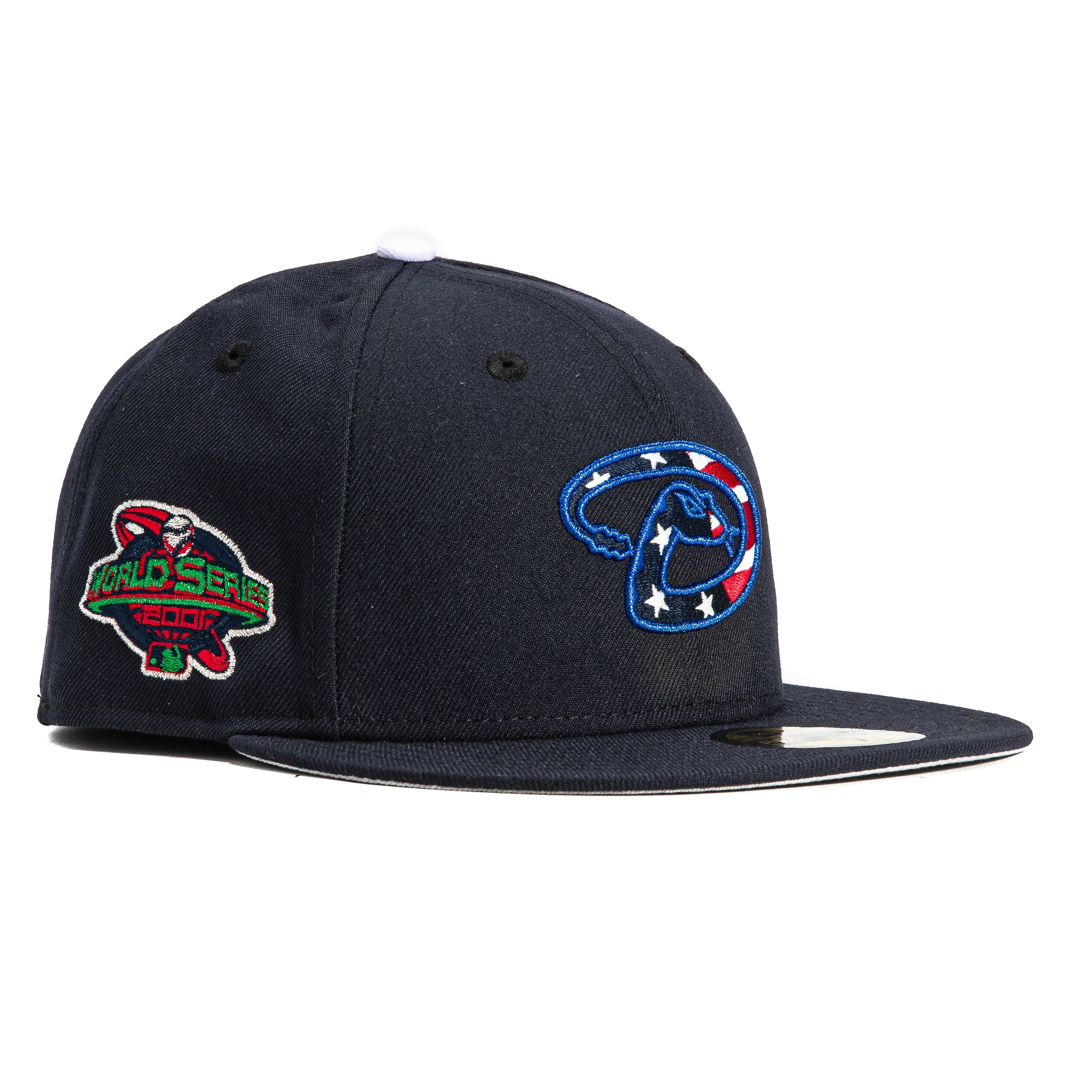 New Era 59Fifty Arizona Diamondbacks 2001 World Series Patch Stars & Stripes Hat - Navy, Red, White