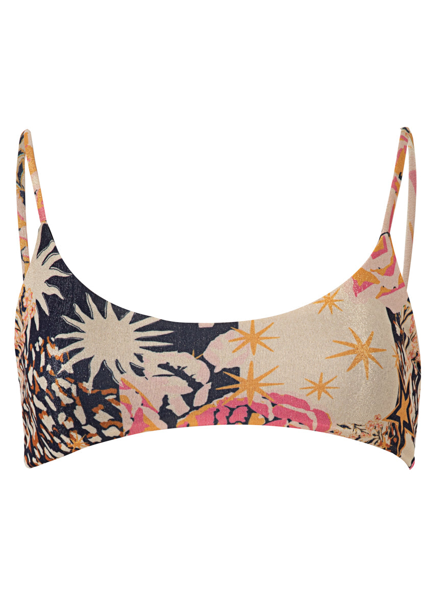 Maaji Patchwork Rose Micah Classic Bralette Bikini Top