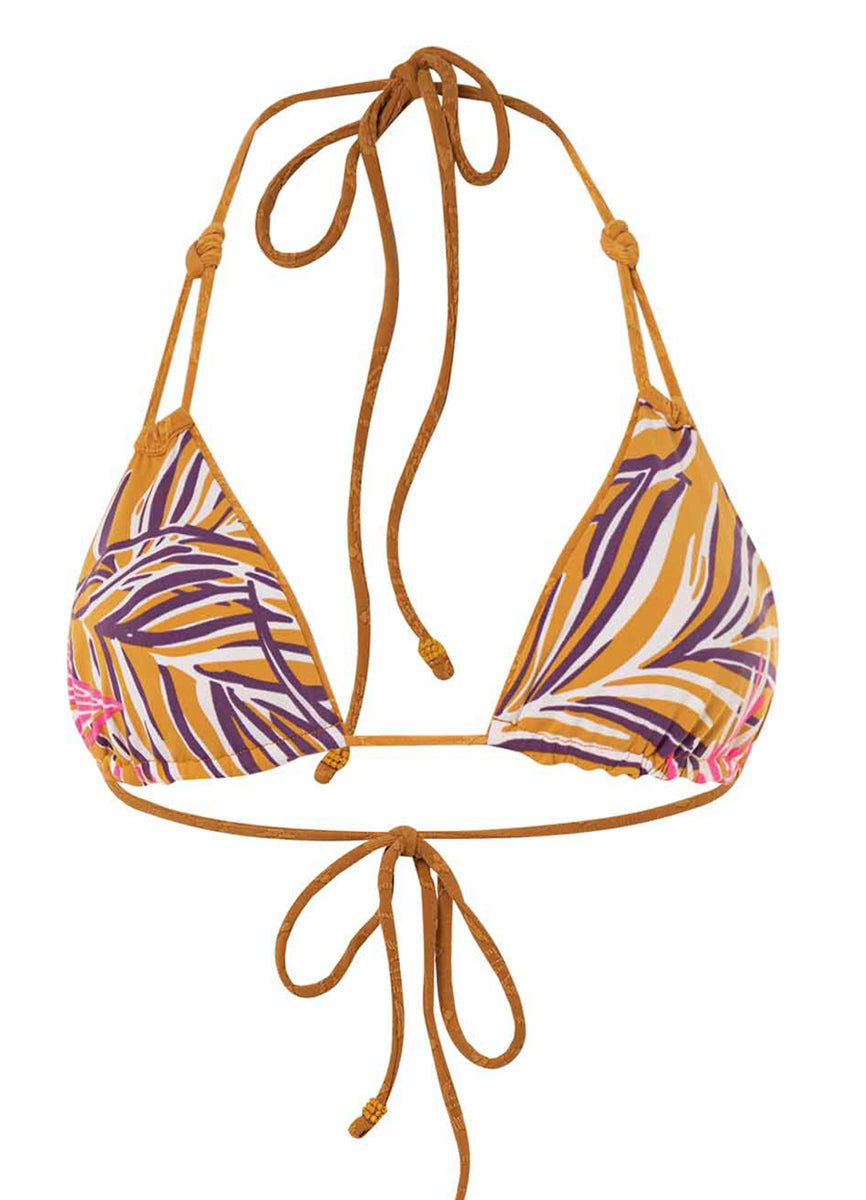 Maaji Caramel Brown Nyla Sliding Triangle Bikini Top