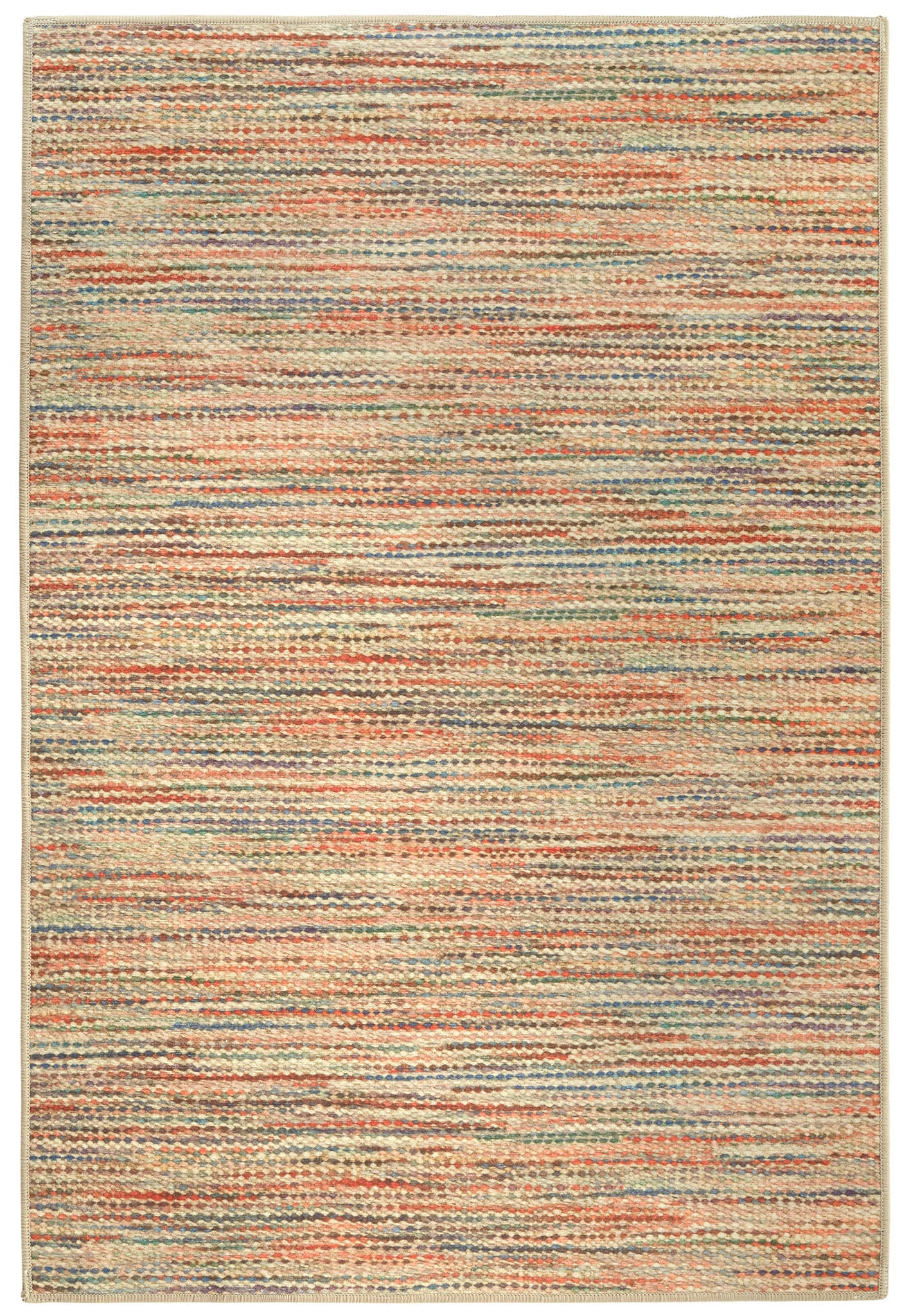 Clay Multi Machine Washable Rug