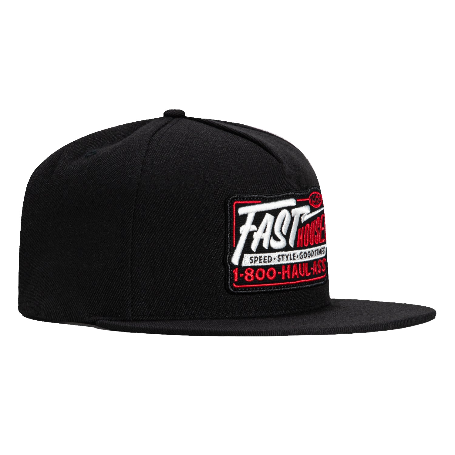 Fasthouse Toll Free Snapback Hat - Black