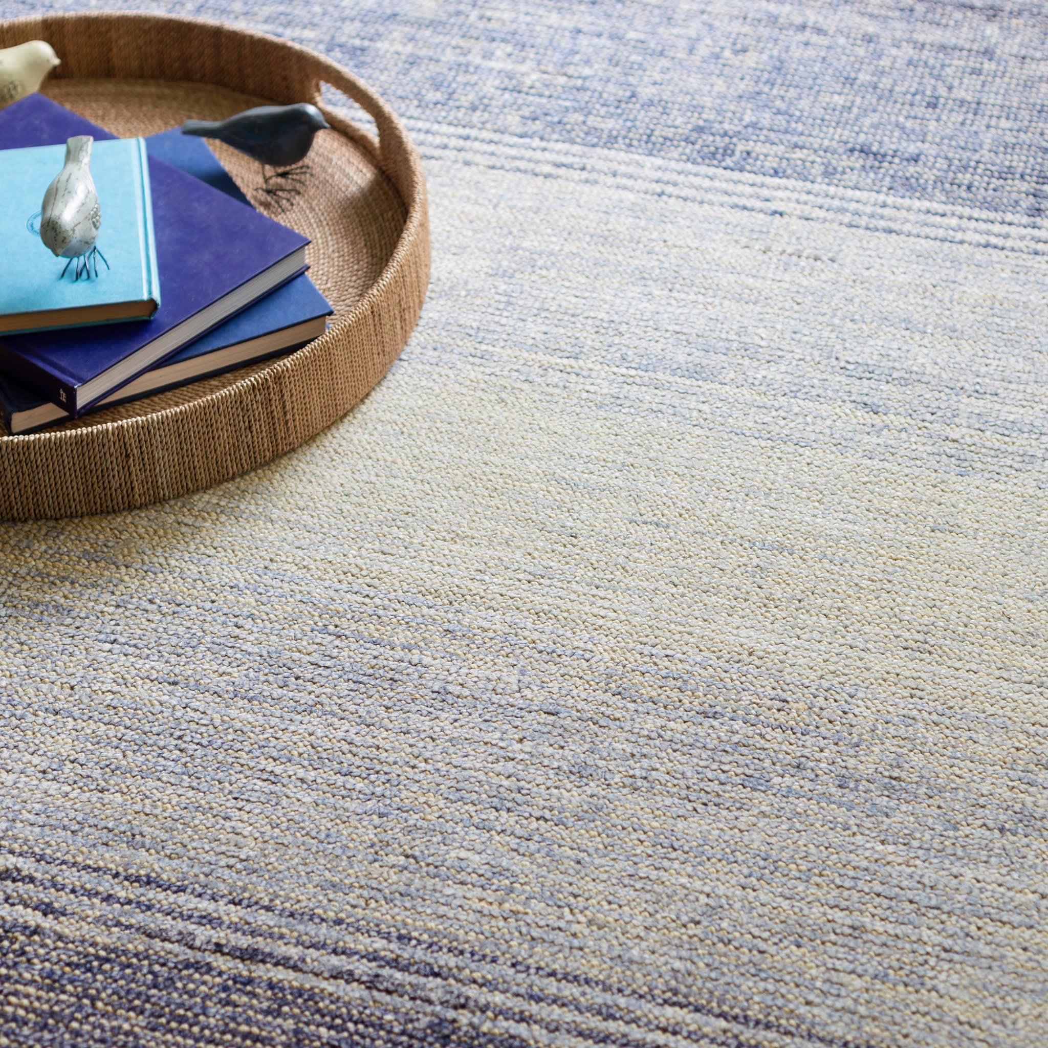 Blue Moon Handwoven Viscose Rug