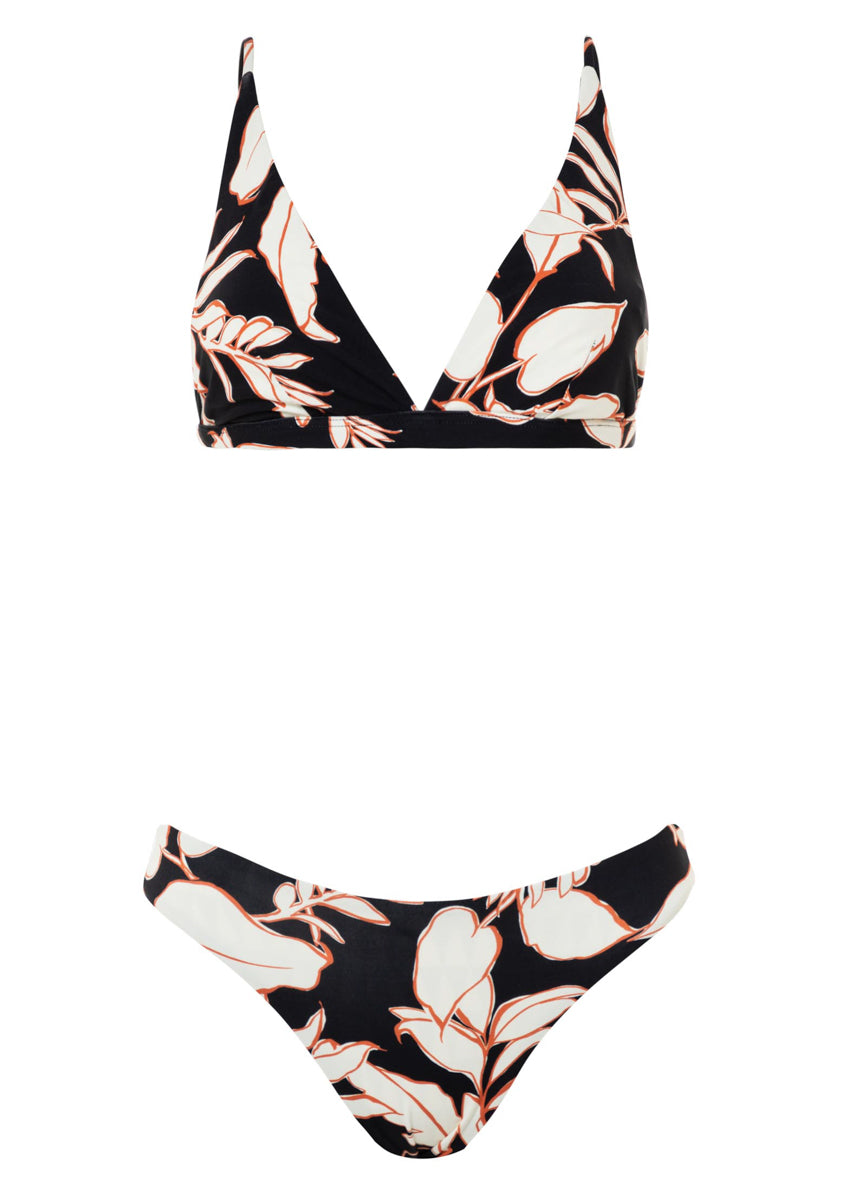 Maaji Opal Leaves Vitta Fixed Triangle Bikini Top