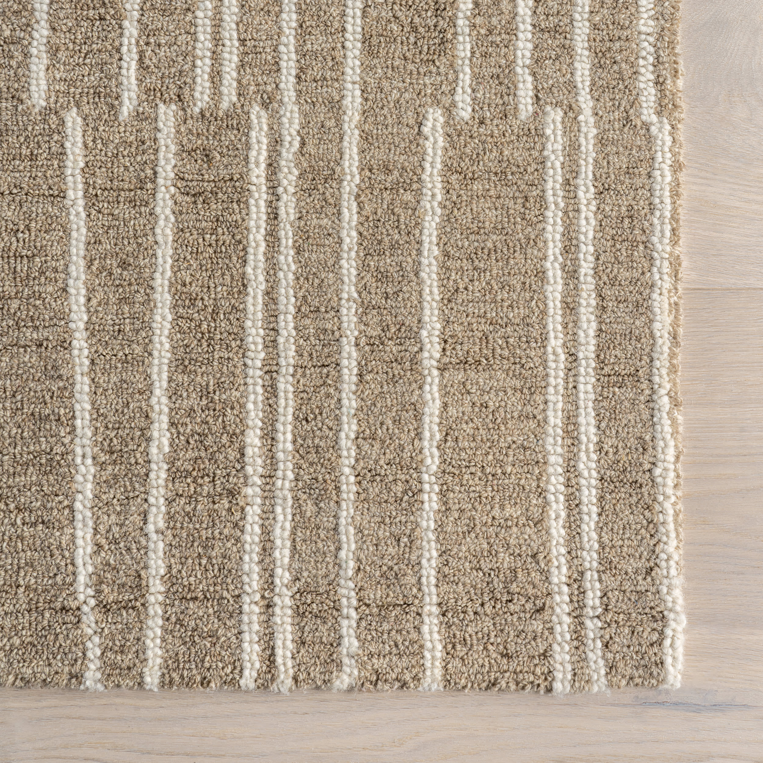 Inaya Striped Rug | Beige