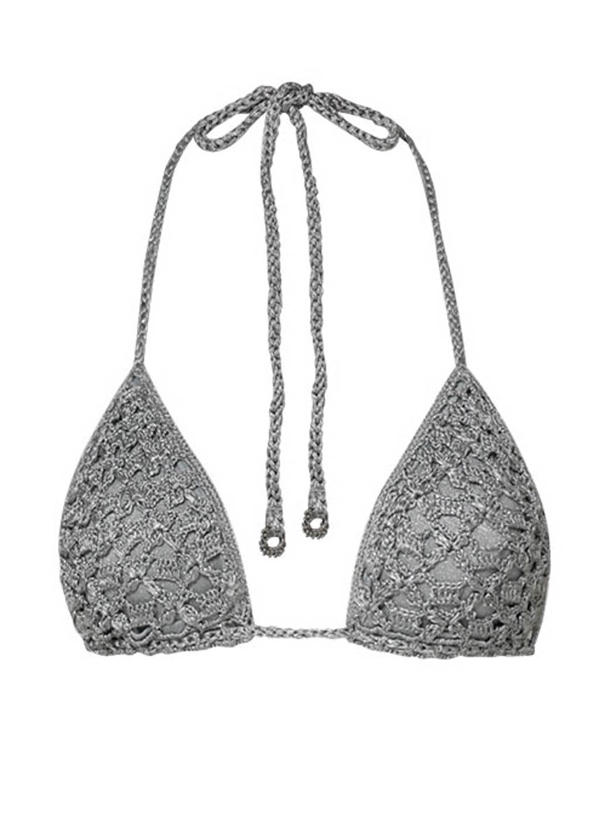 Maaji Sparkle Mesh Balms Sliding Triangle Bikini Top