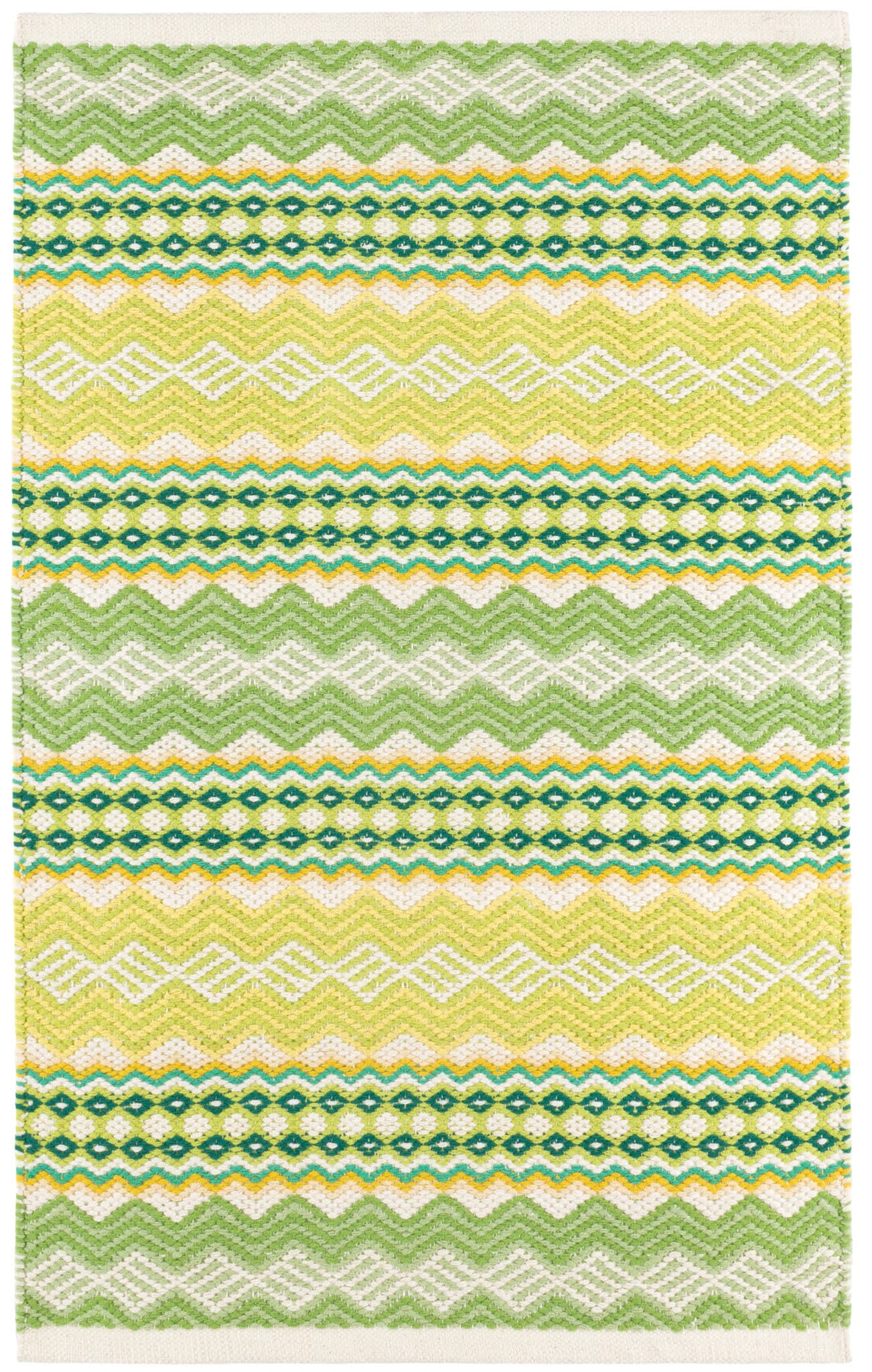 Briarwood Lemon Handwoven Cotton Rug