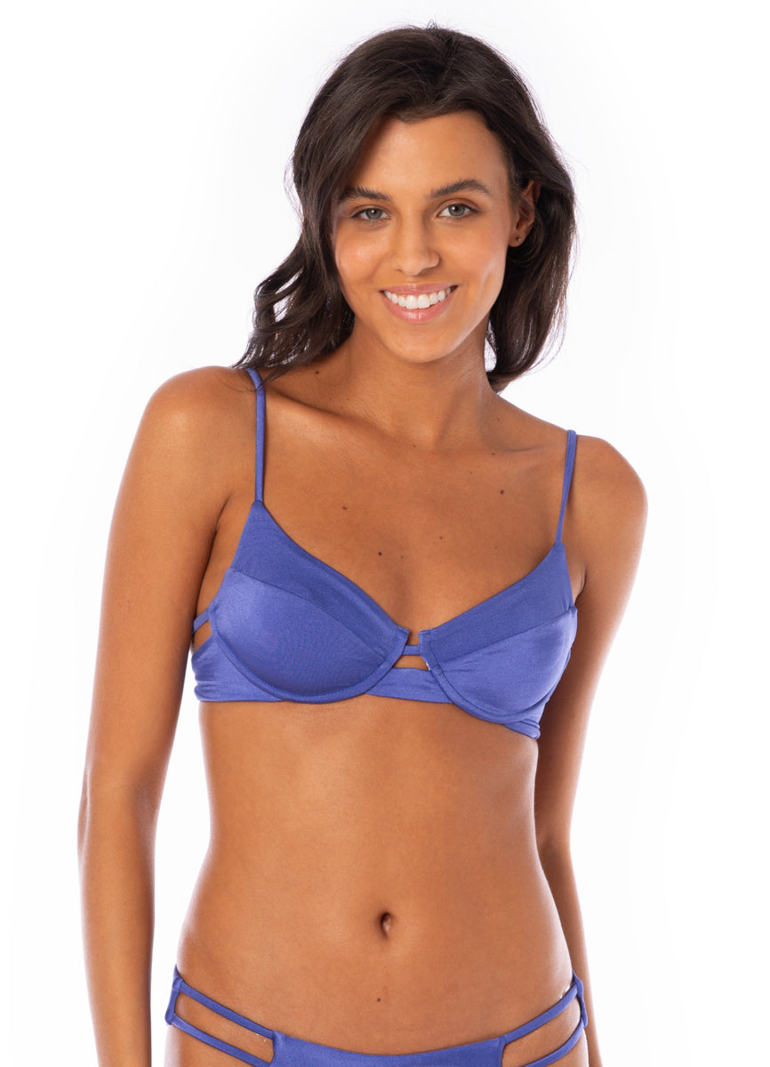 Maaji Perrywinkle Jenna Unmolded Underwire Bikini Top