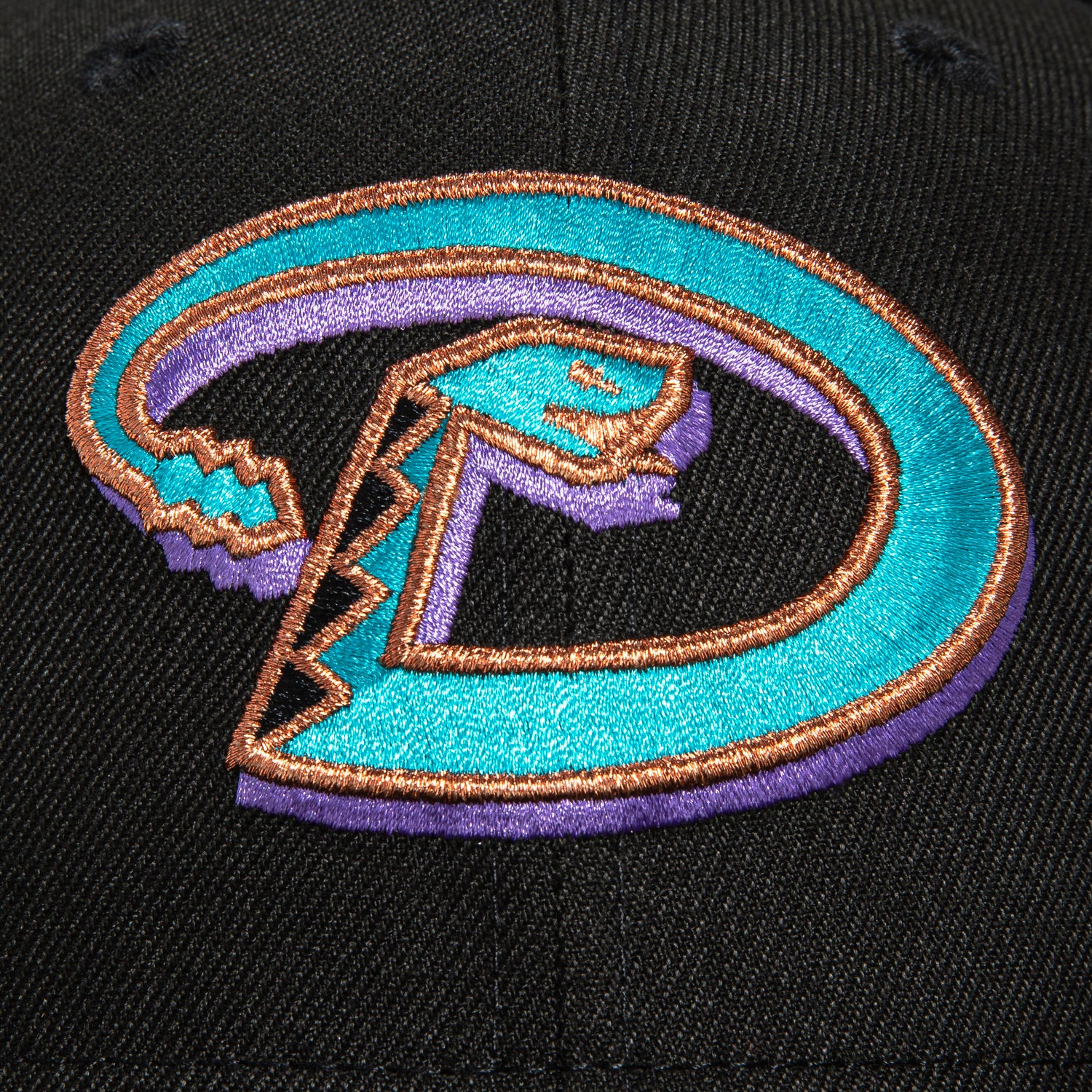 New Era 59Fifty Arizona Diamondbacks Inaugural Patch D Hat - Black, Teal, Purple, Metallic Copper