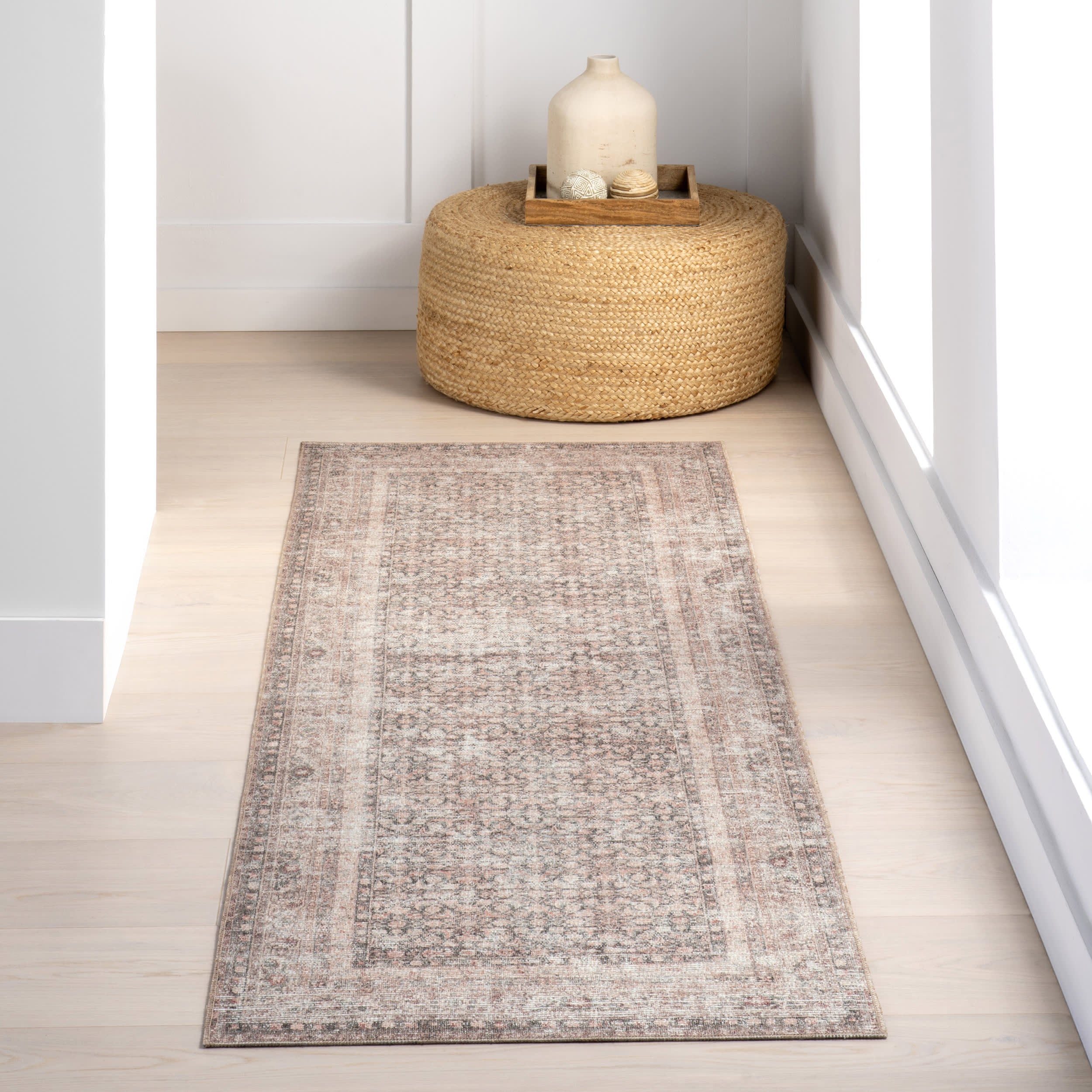 Bronte Vintage Rug | Light Brown