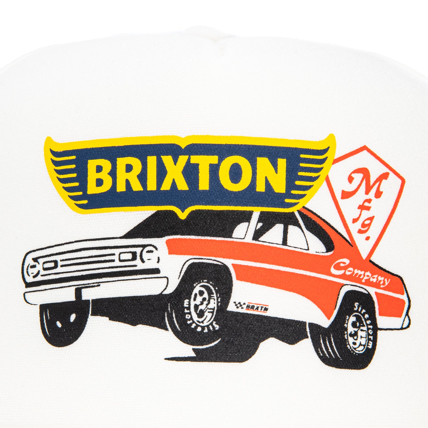 Brixton Barona Mesh Snapback Trucker Foam Hat - White