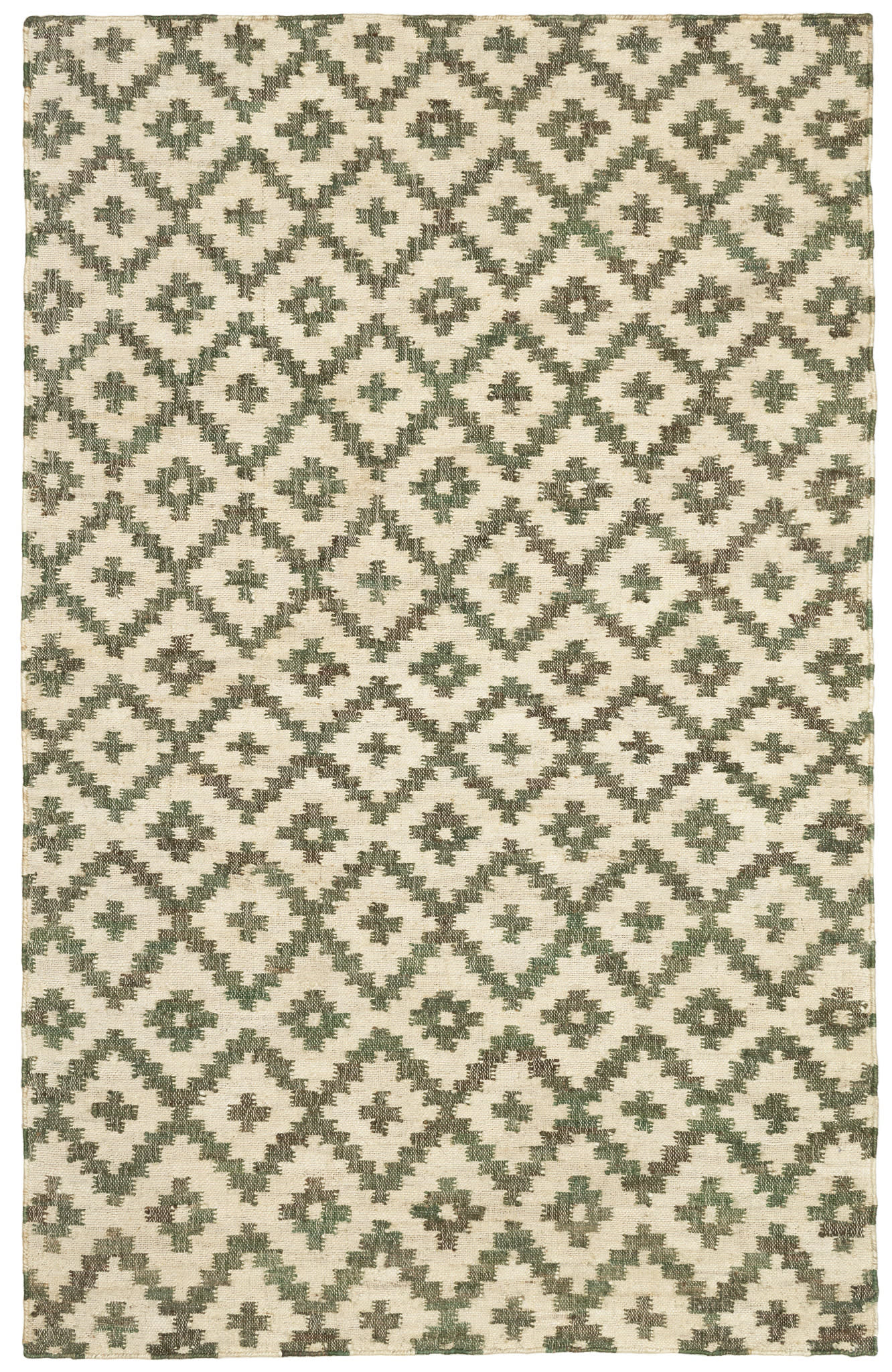 Hilda Evergreen Handwoven Jute Rug