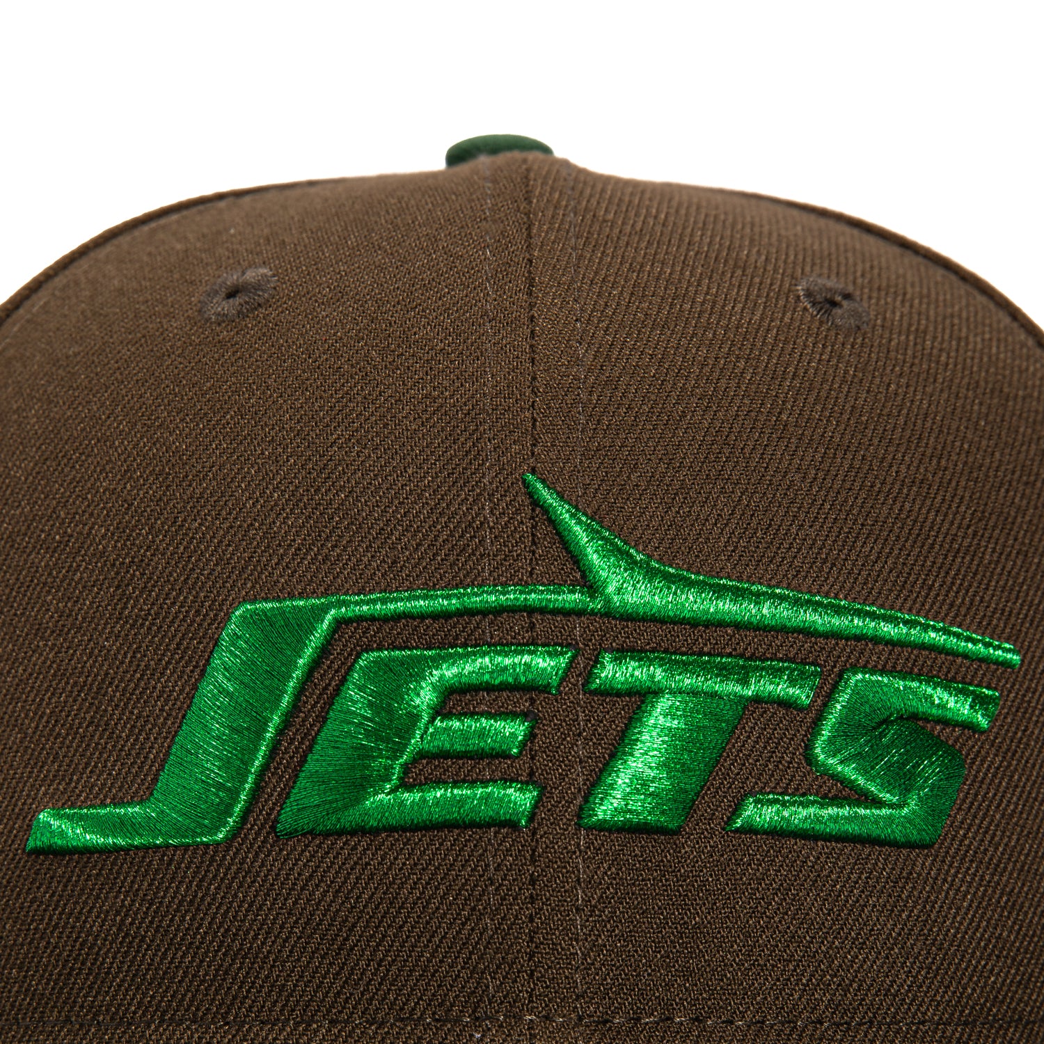 New Era 59Fifty New York Jets 1967 Super Bowl Patch Hat - Brown, Green