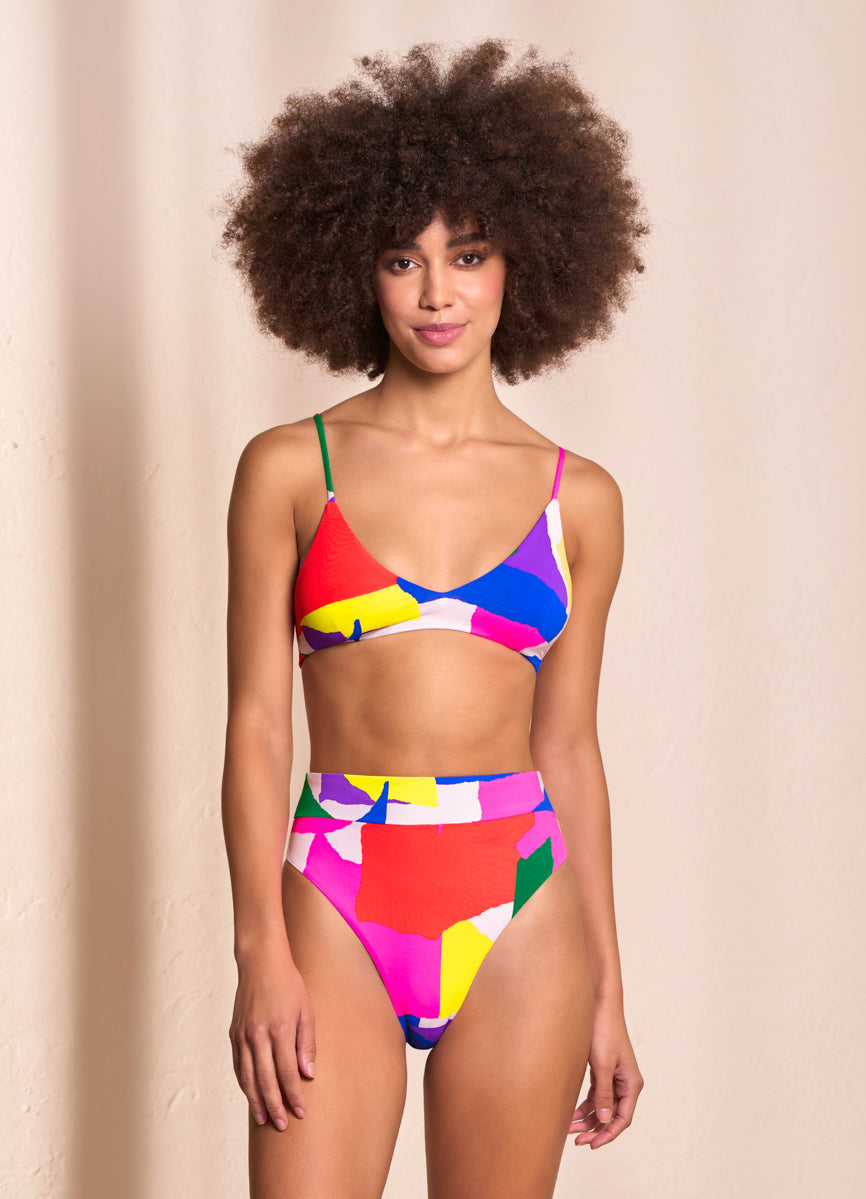 Maaji Cutouts Suzy Q High Rise/High Leg Bikini Bottom