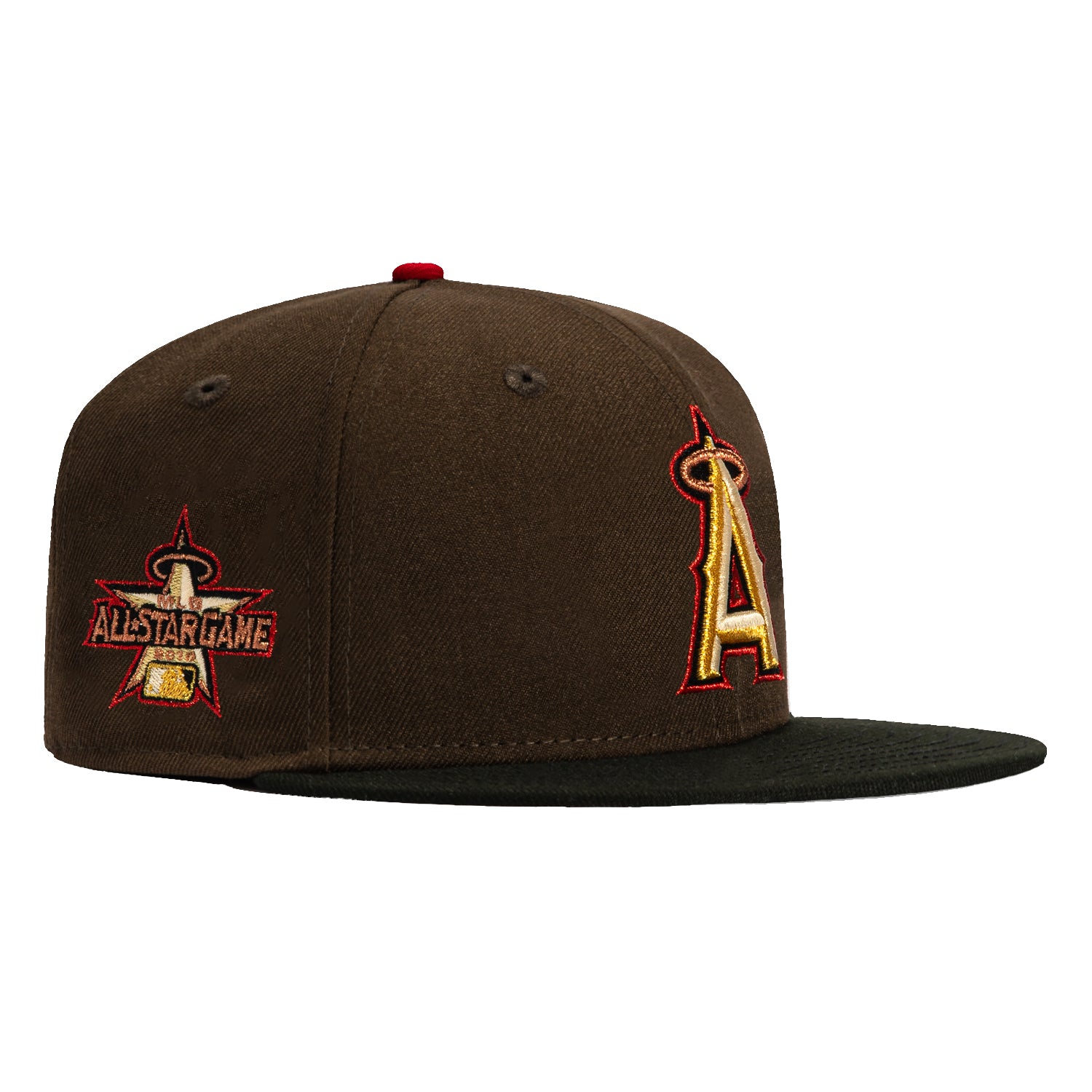 New Era 59Fifty Valentine's Day Los Angeles Angels 2010 All Star Game Patch Hat - Brown, Black