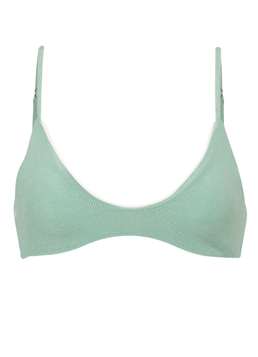 Maaji Shamrock Green Creta Classic Bralette Bikini Top