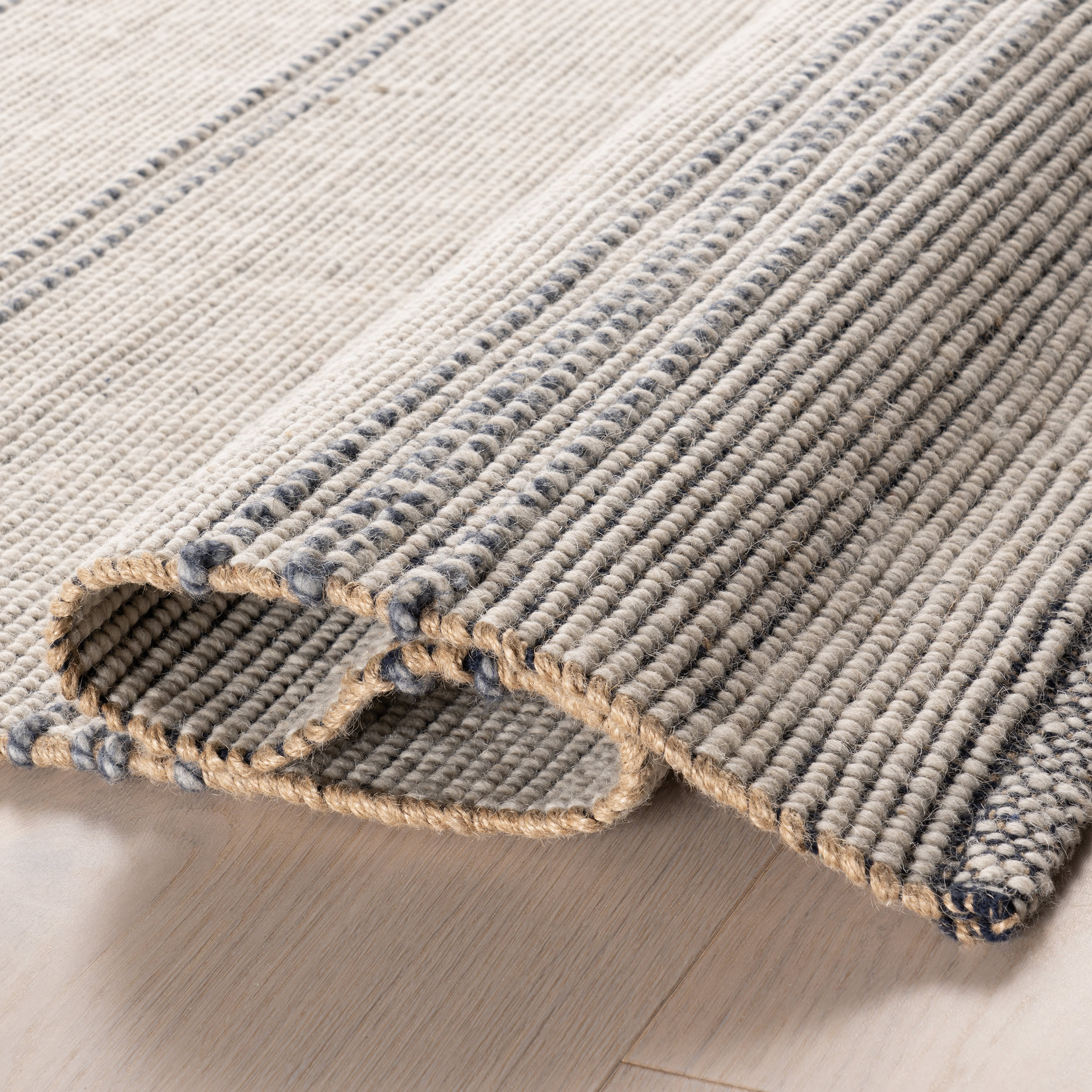 Cressida Striped Rug | Ivory