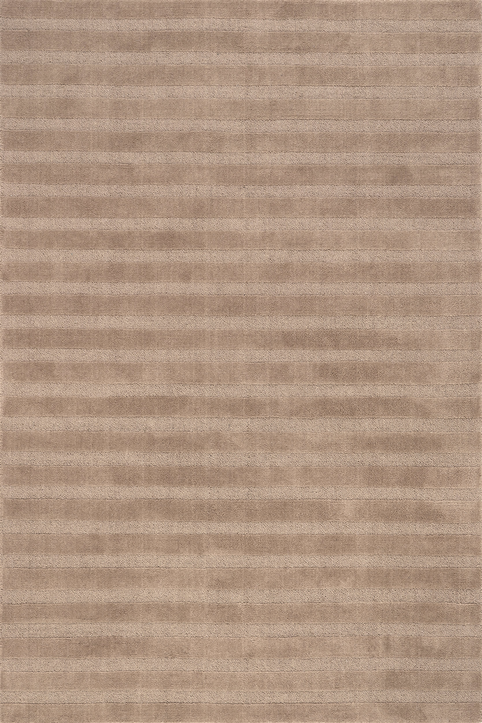 Vestry Striped Wool Rug | Brown