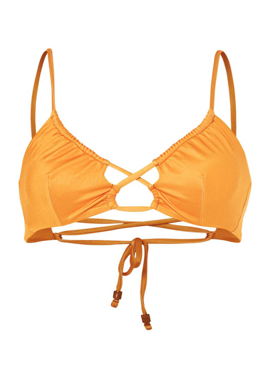 Maaji Tangerine Kelly Loop Front Triangle Bikini Top