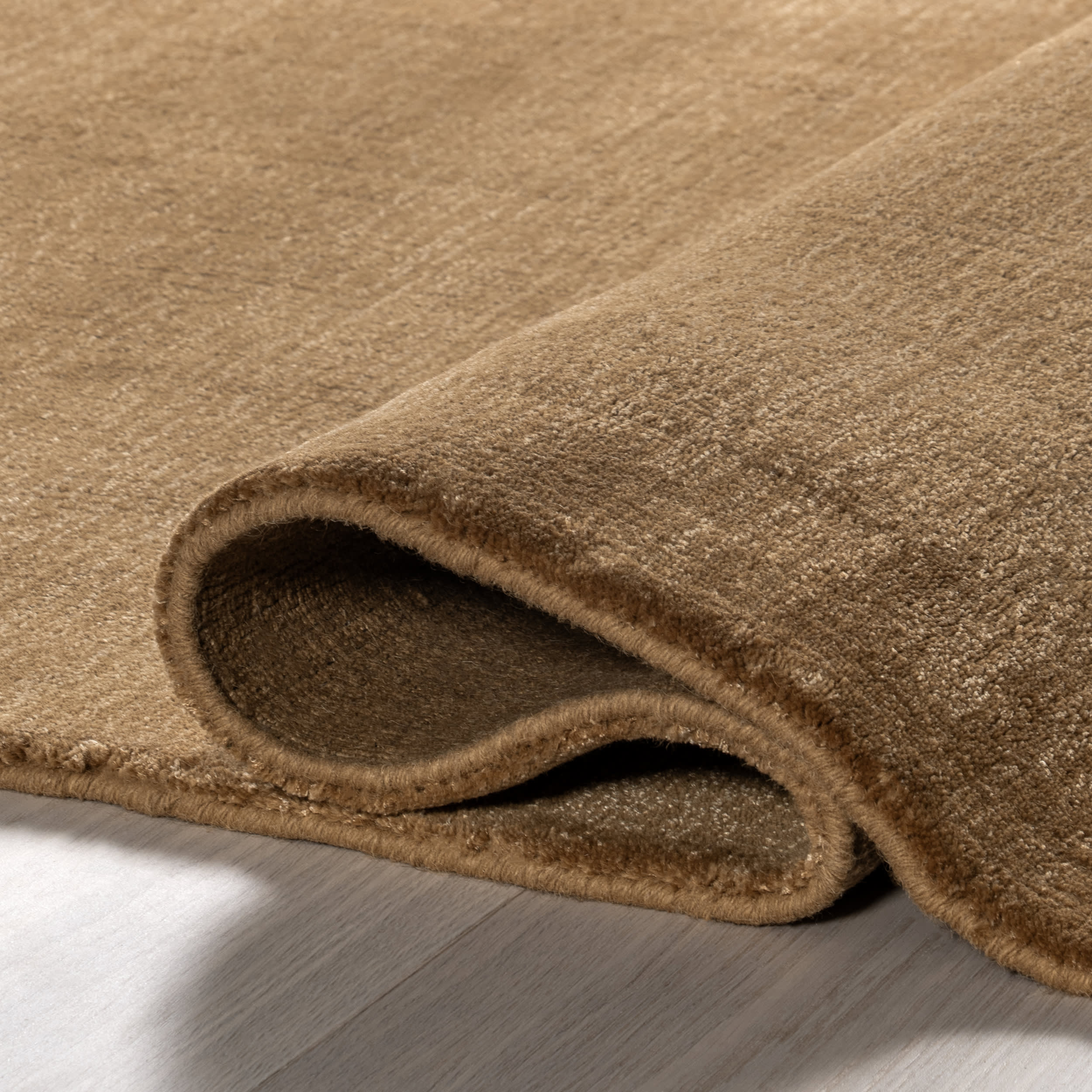 Arrel Speckled Wool-Blend Rug | Wheat