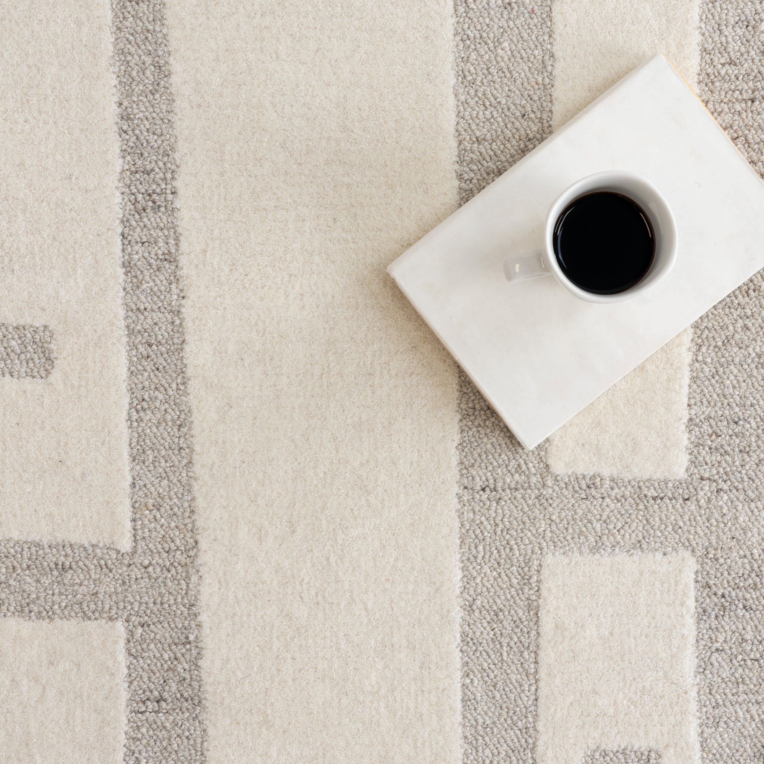 Imogen Geometric Rug | Ivory