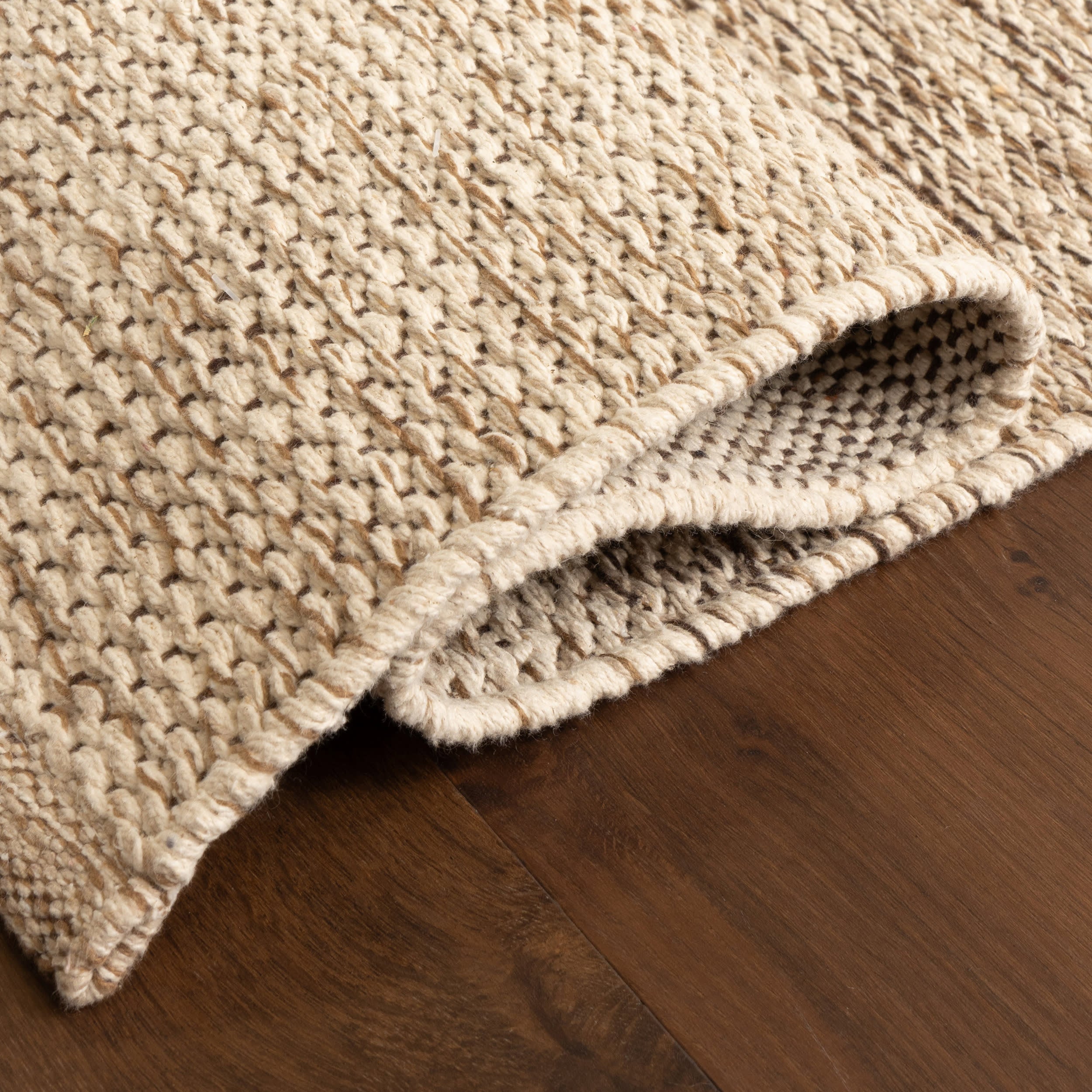 Greer Checkered Rug | Beige