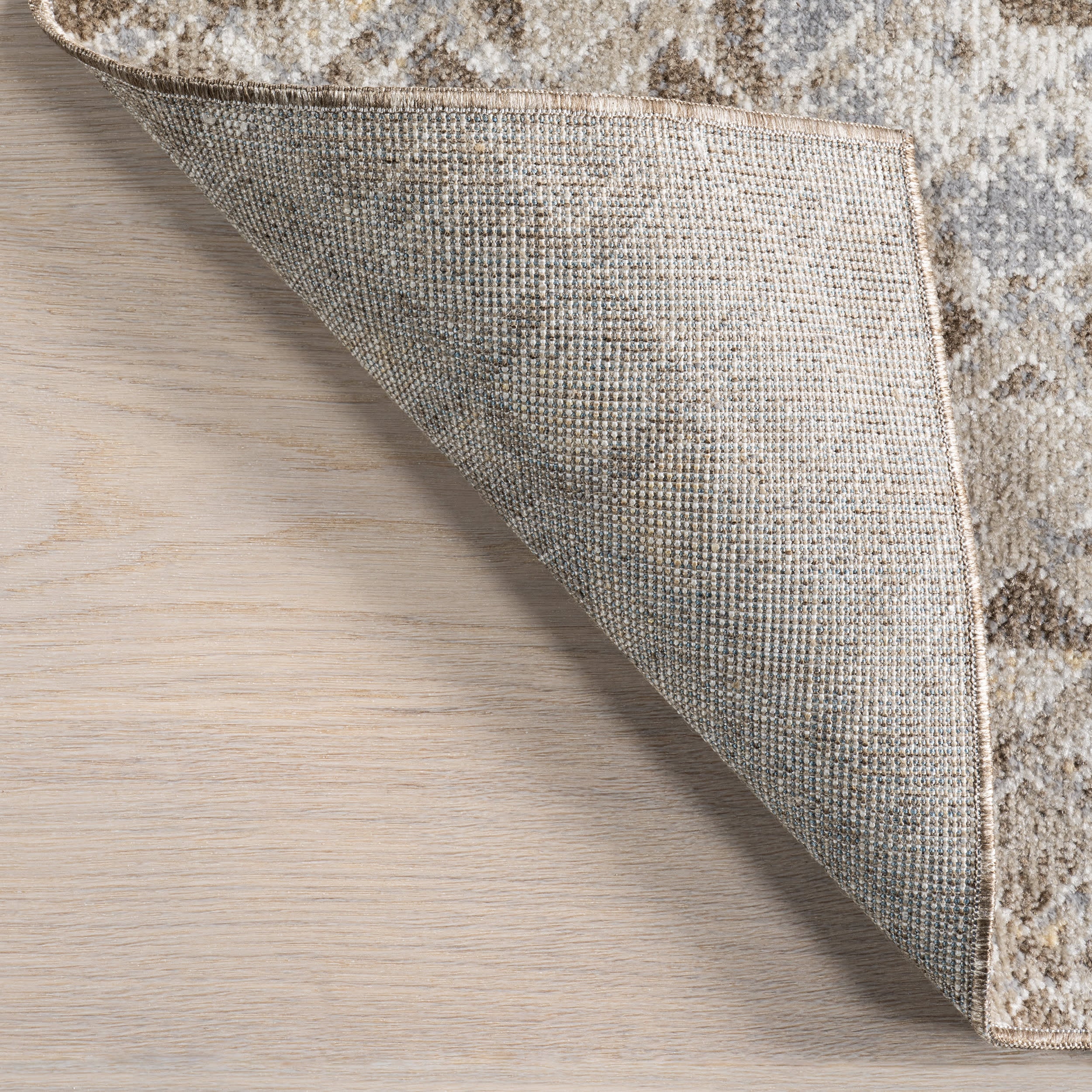 Emmy Washable Geometric Rug | Beige