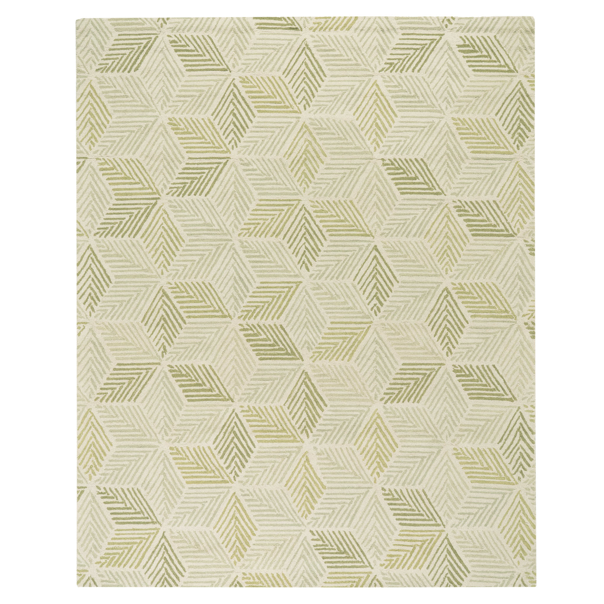 Karari Moss Hand Hooked Wool Rug