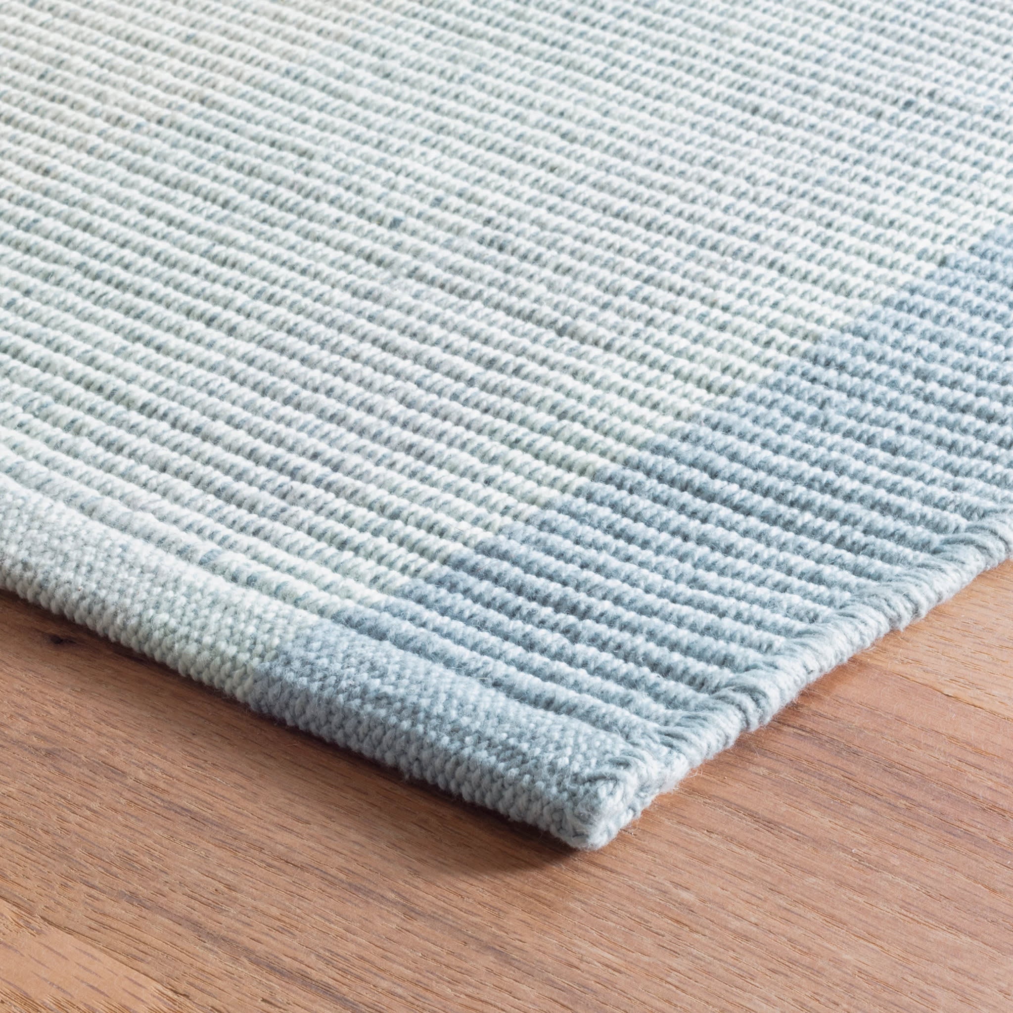 Shore Stripe Handwoven Cotton Rug