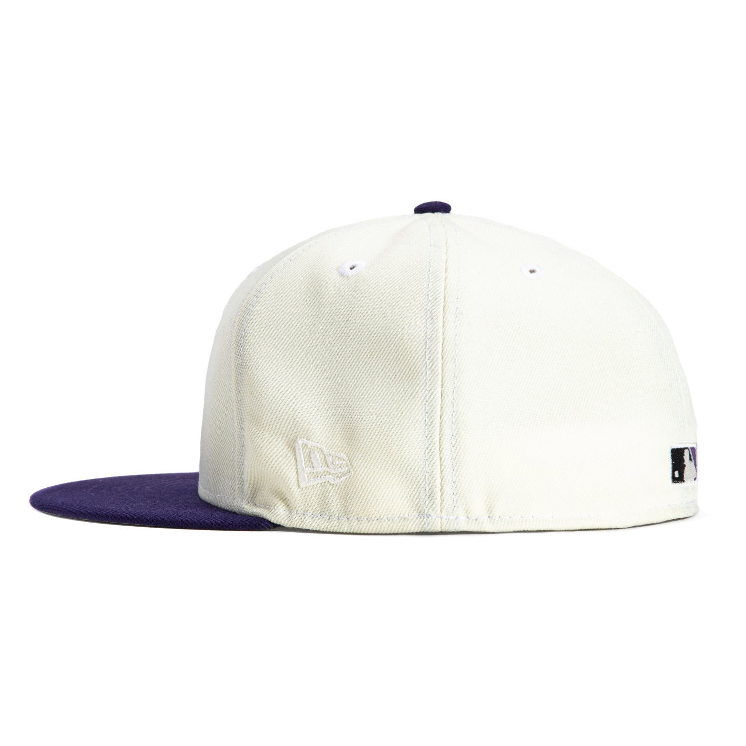 New Era 59Fifty White Dome Arizona Diamondbacks 20th Anniversary Patch D Hat - White, Purple