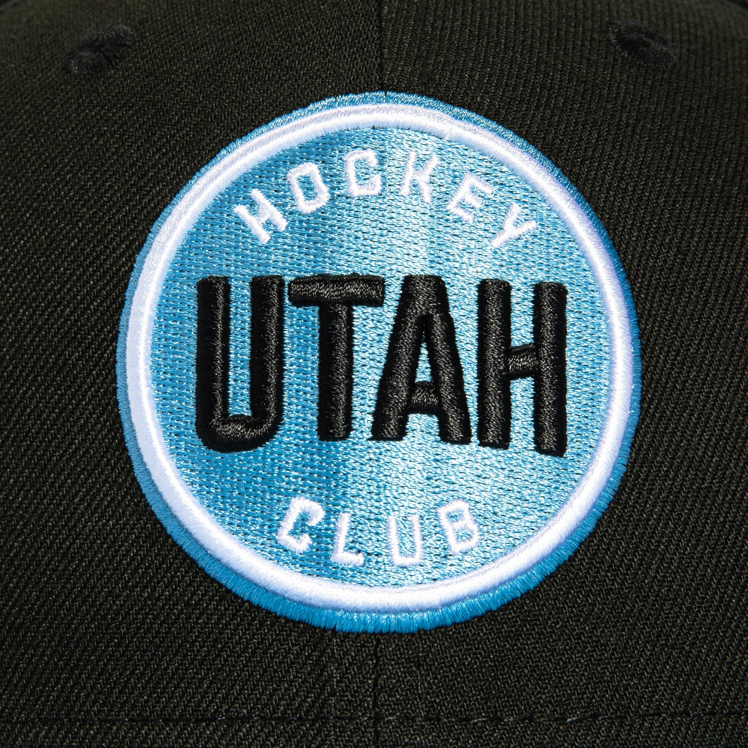 New Era 59Fifty Utah Hockey Club Inaugural Season Patch Hat - Black, Light Blue