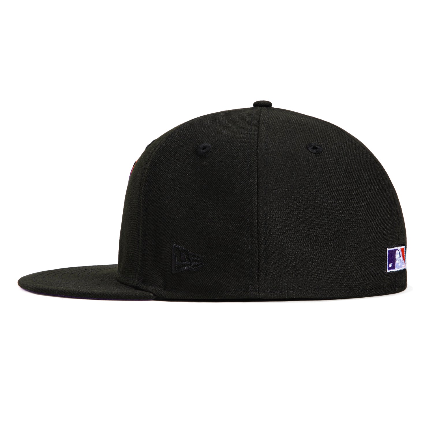 New Era 59Fifty Cool Fashion Arizona Diamondbacks 2001 World Series Patch Snake Head Hat - Black, Purple, Orange