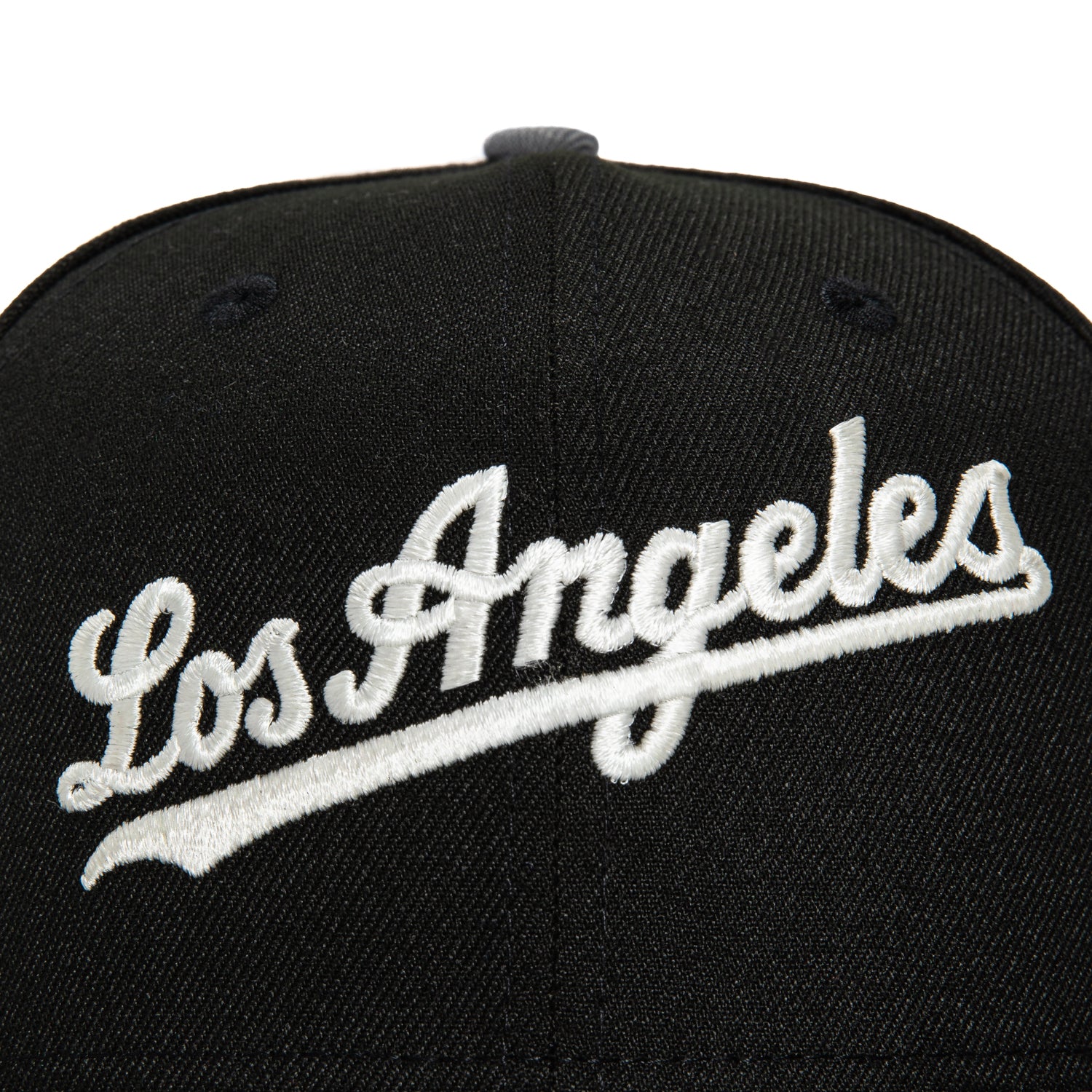 New Era 59Fifty Los Angeles Dodgers 1988 World Series Patch Script Hat - Black, Storm Grey