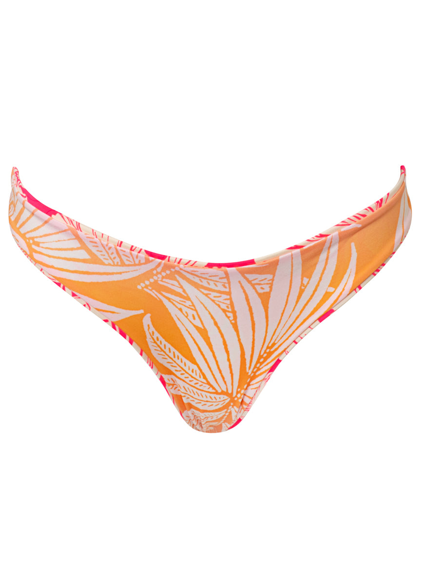 Maaji Pink Blossom Flirt Low Rise Thin Side Bikini Bottom