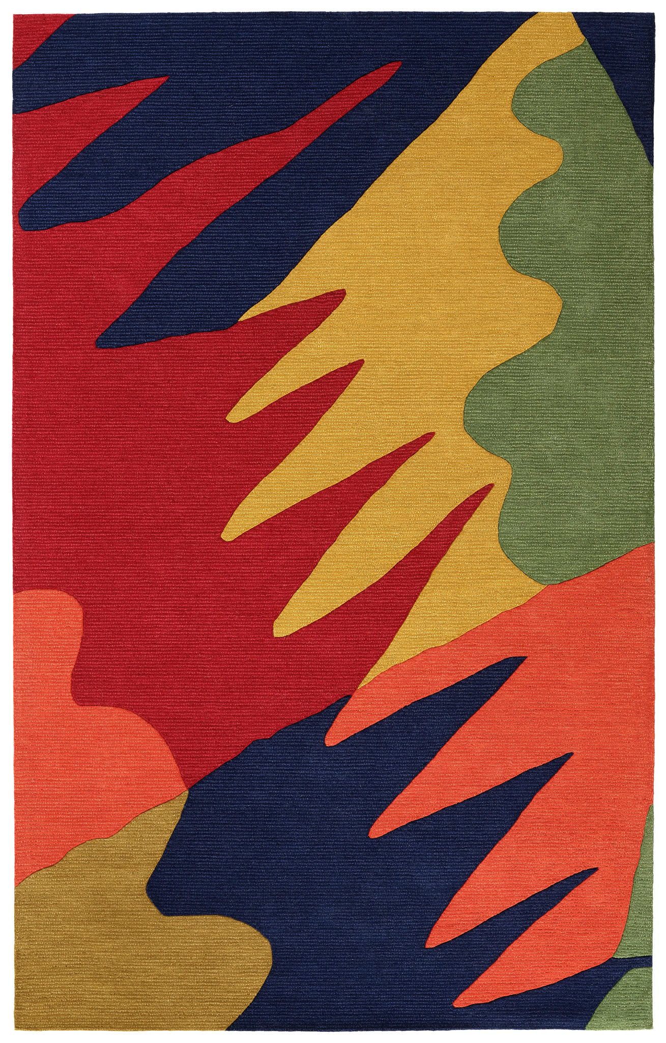 Graphic Hand Tufted Wool Rug