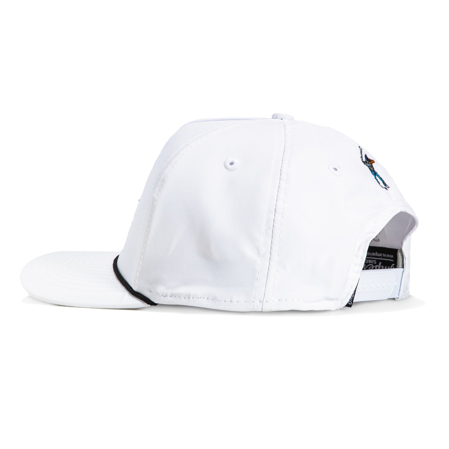 Eastside Golf Vintage Script Rope Snapback Hat - White