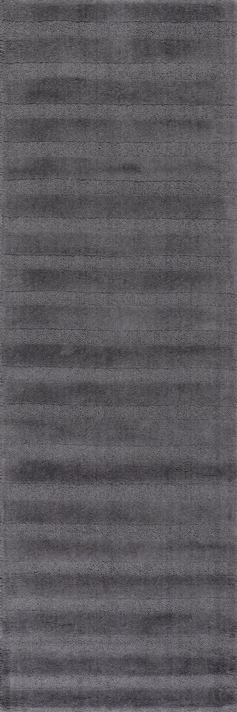 Vestry Striped Wool Rug | Charcoal