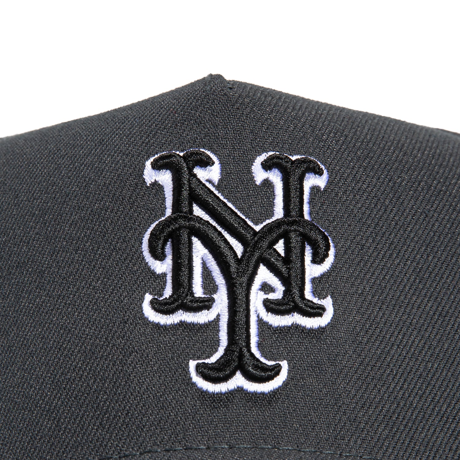 New Era 9Forty A-Frame New York Mets Snapback Hat - Graphite, Black, White