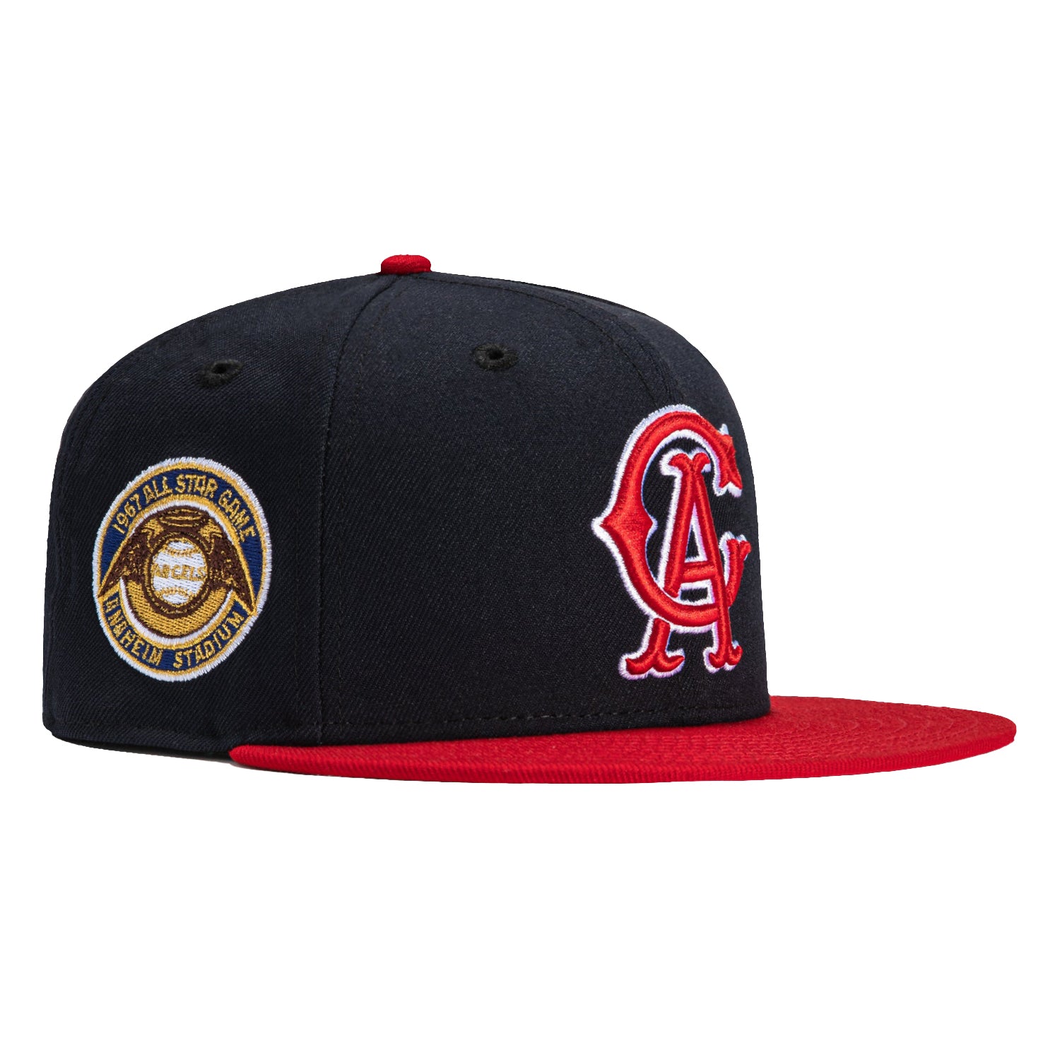 New Era 59Fifty Los Angeles Angels 1967 All Star Game Patch Hat - Navy, Red