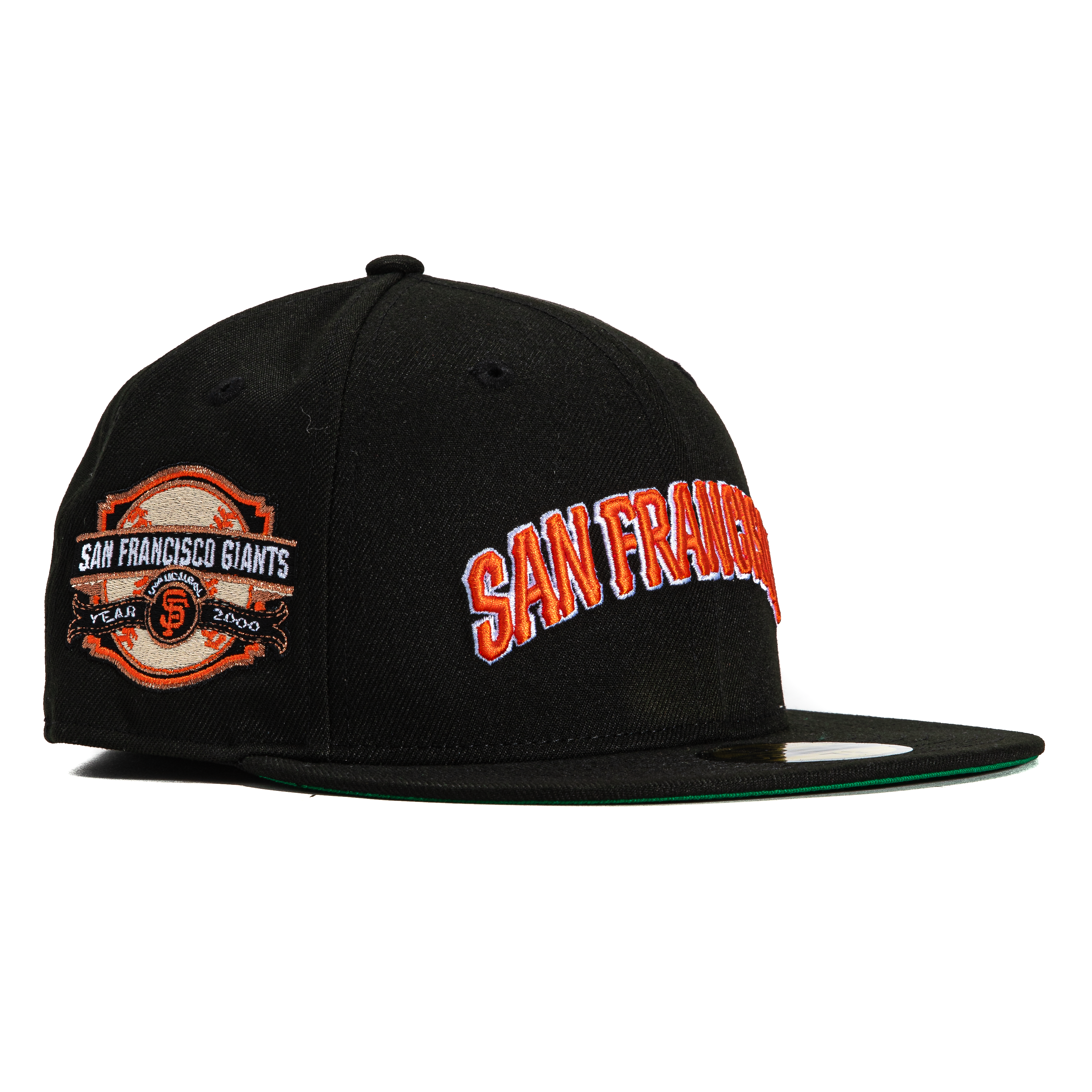 New Era 59Fifty San Francisco Giants Inaugural Patch Word Hat - Black, Orange