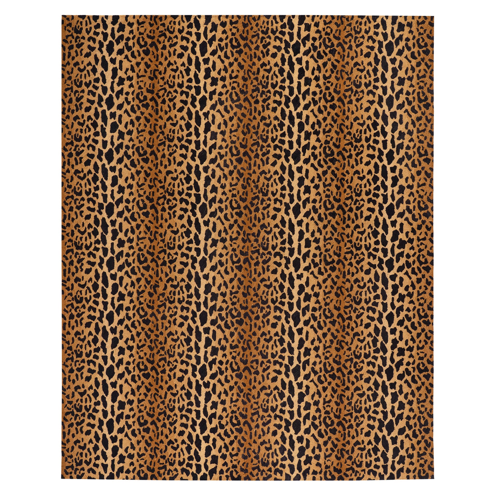 Leopard Hand Micro Hooked Wool Rug