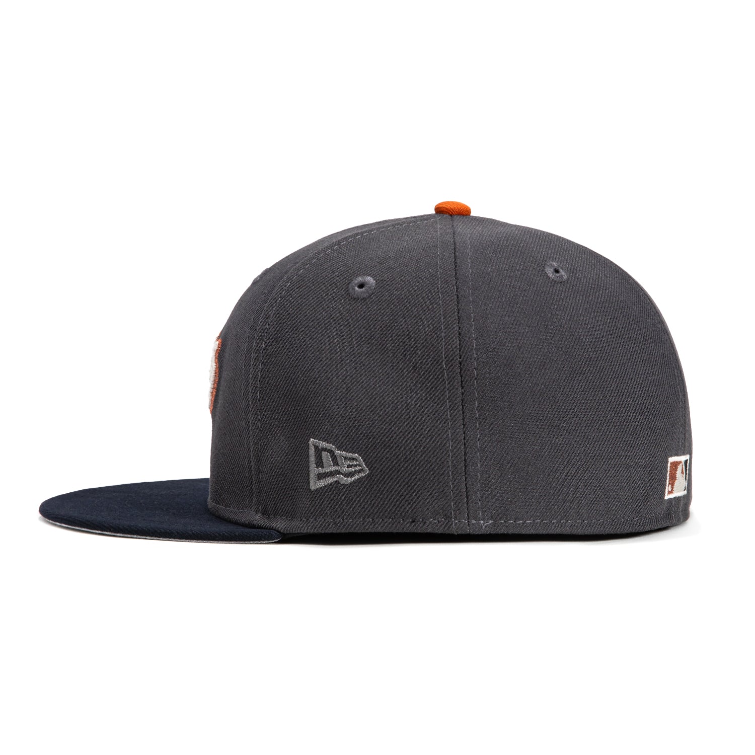 New Era 59Fifty San Francisco Giants 20th Anniversary Stadium Patch Script Hat - Graphite, Navy, Burnt Orange