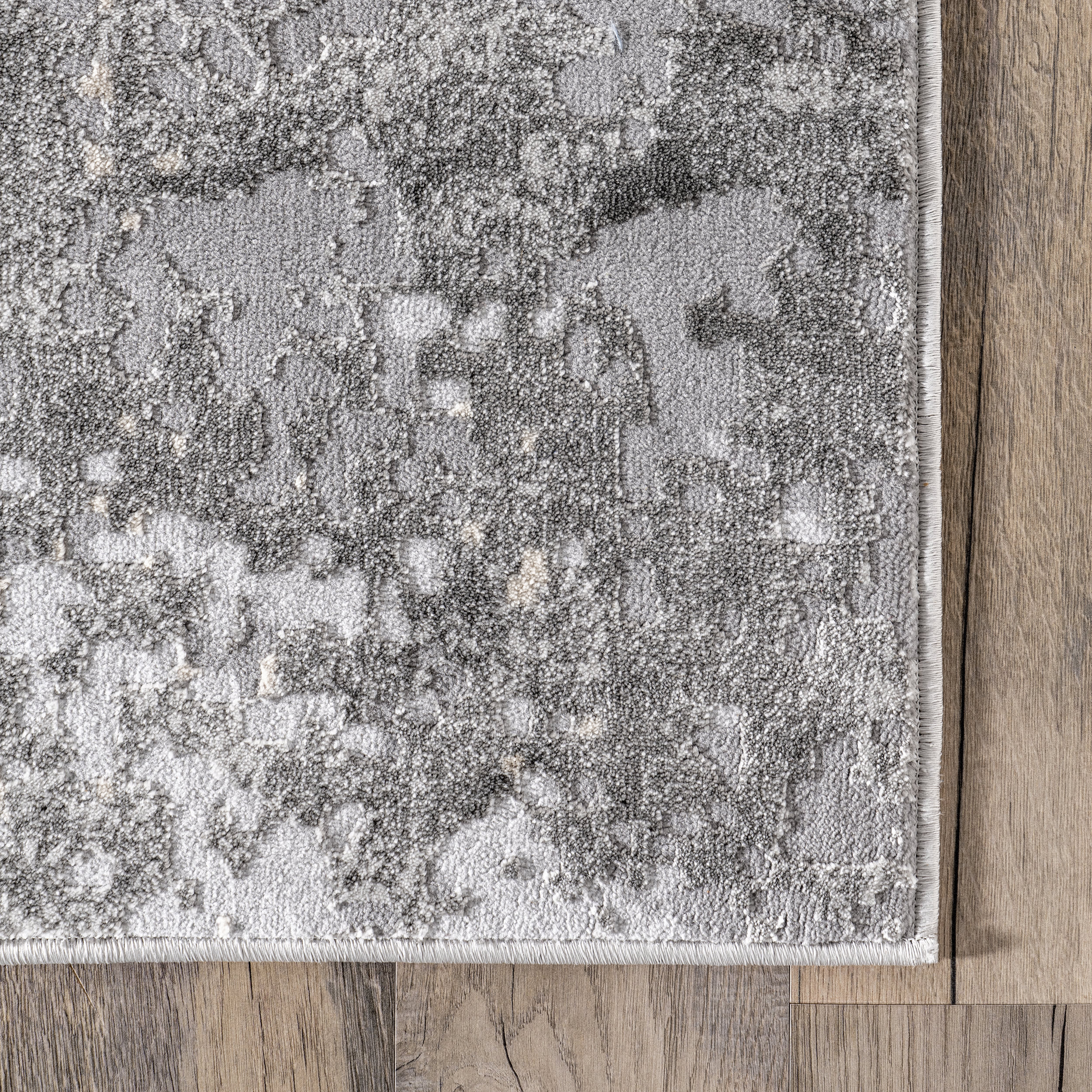 Ricki Mottled Abstract Rug | Grey