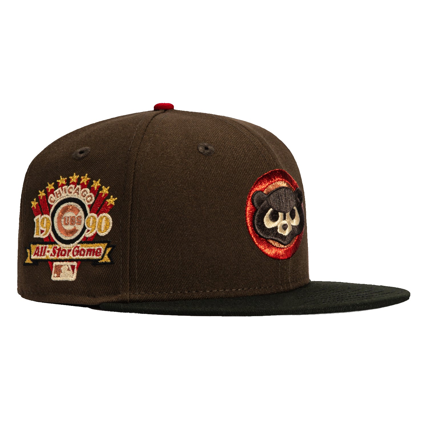 New Era 59Fifty Valentine's Day Chicago Cubs 1990 All Star Game Patch Hat - Brown, Black