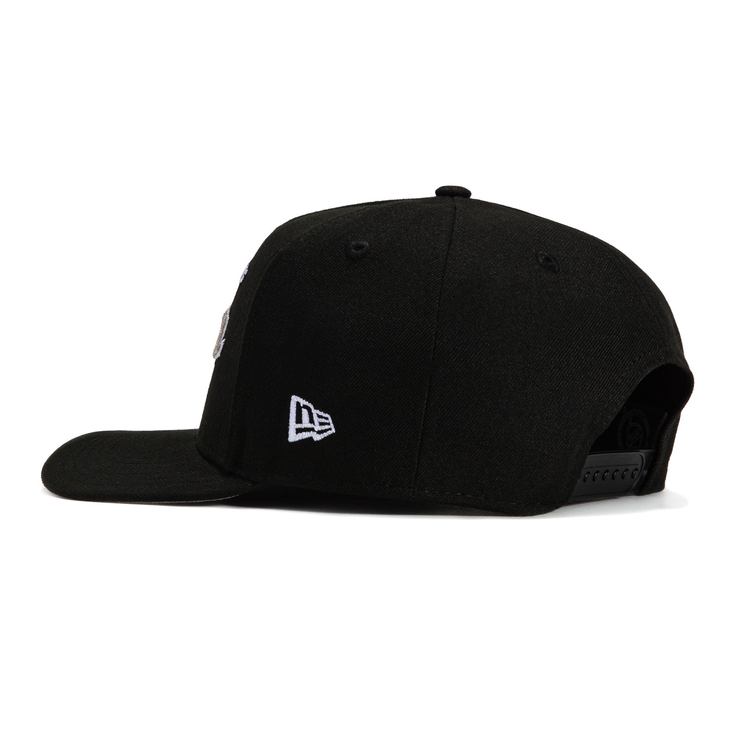 New Era 9Fifty A-Frame Los Angeles Kings Logo Patch Snapback Script Hat - Black