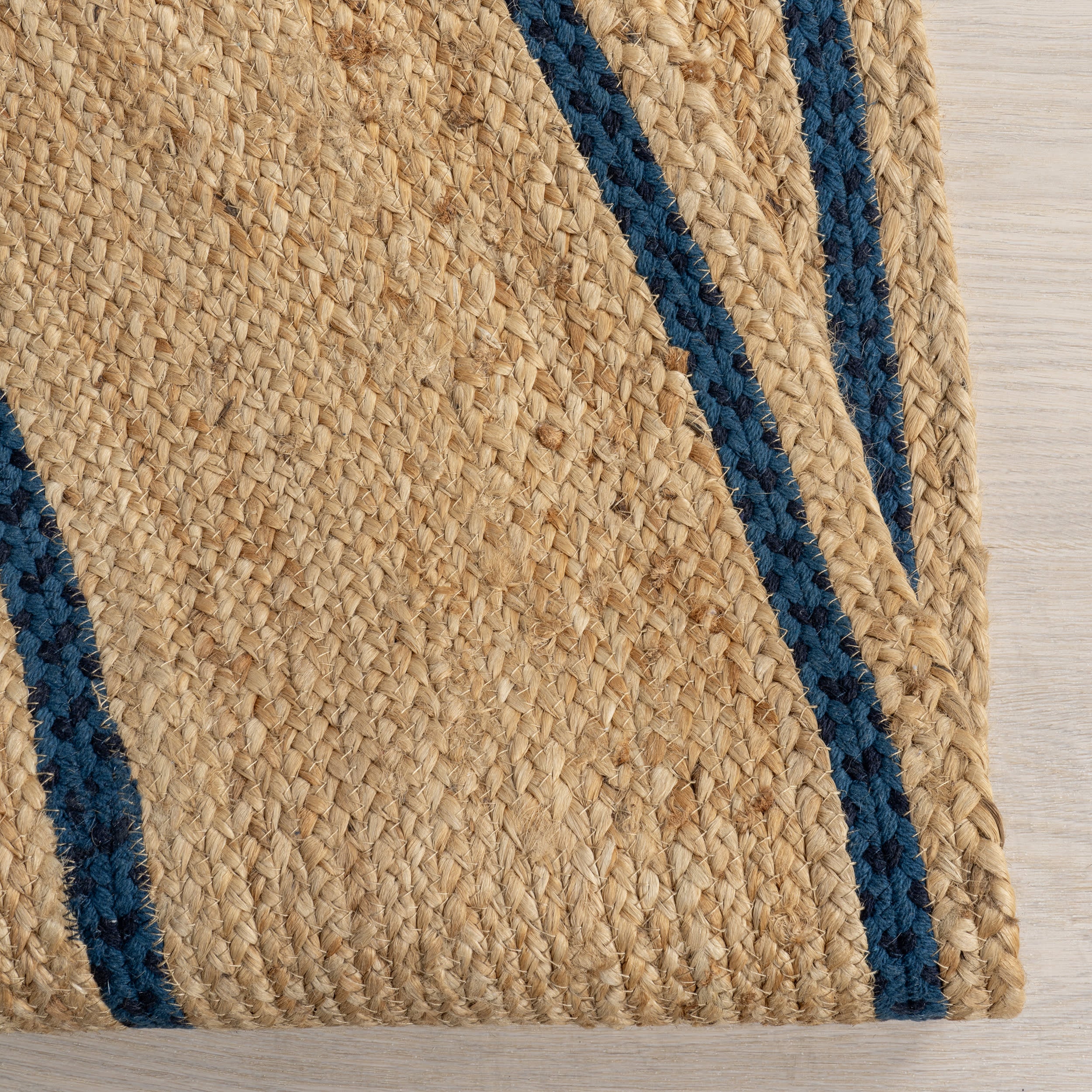 Ripplewood Oval Jute Rug | Navy