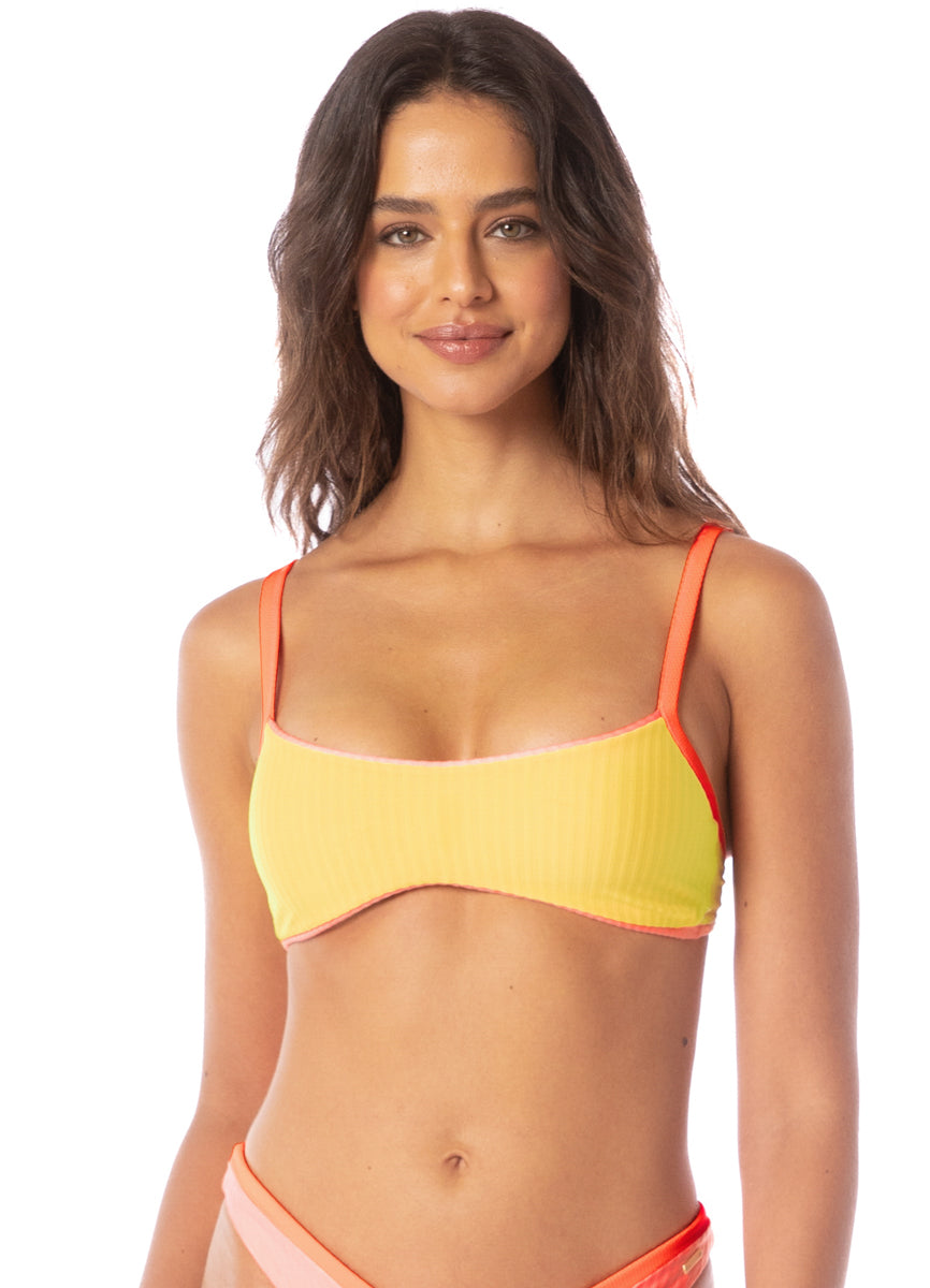 Maaji Watermelon Daiquiri Léa Sporty Bralette Bikini Top