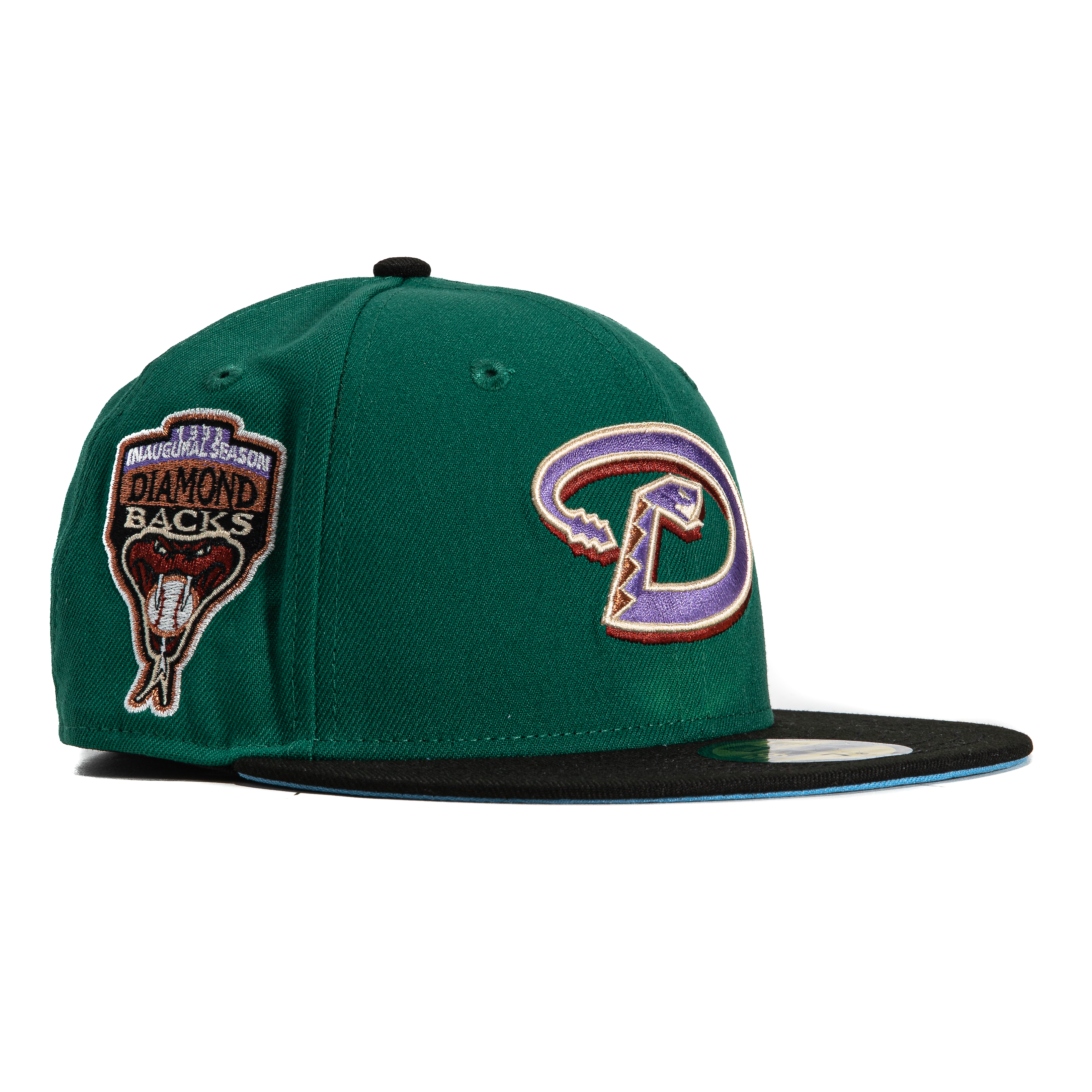 New Era 59Fifty Arizona Diamondbacks Inaugural Patch D Hat - Green, Black, Purple