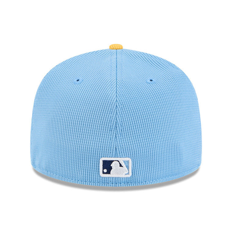 New Era 59Fifty Tampa Bay Rays 2025 Spring Training Patch Hat - Light Blue, Gold