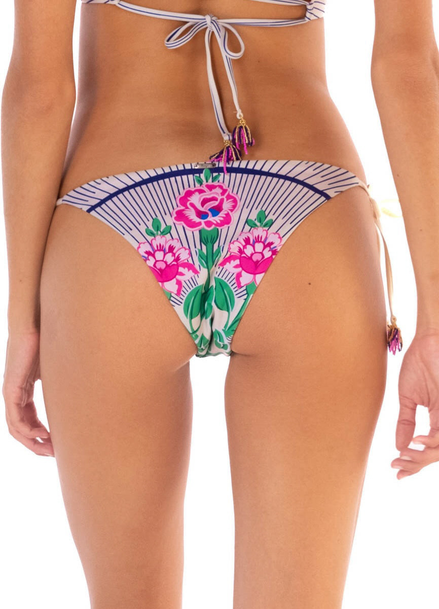 Maaji Cerise Bouquet Sunning Low Rise Tie Side Bikini Bottom