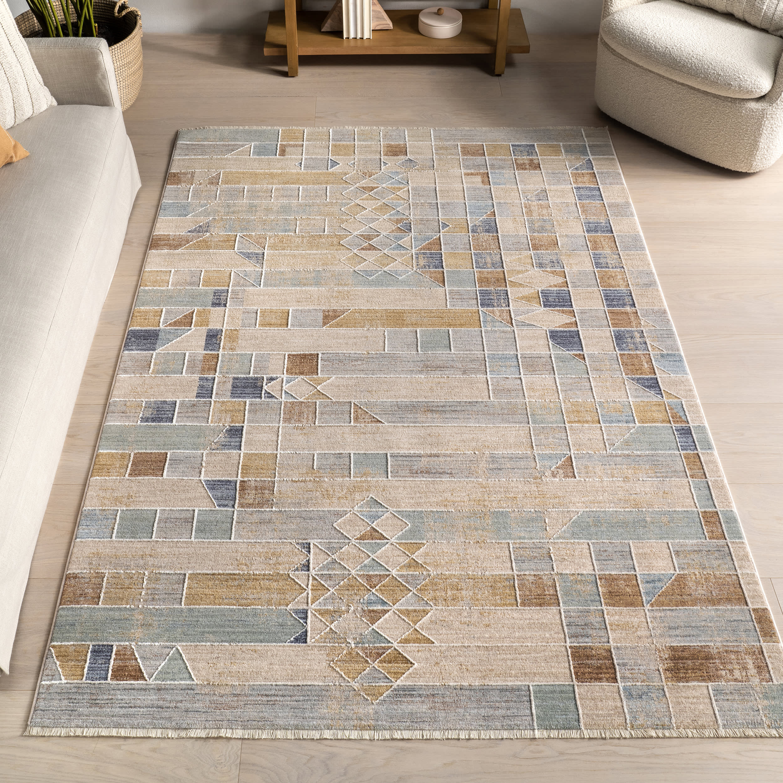 Kirsten Geometric Rug | Multicolor